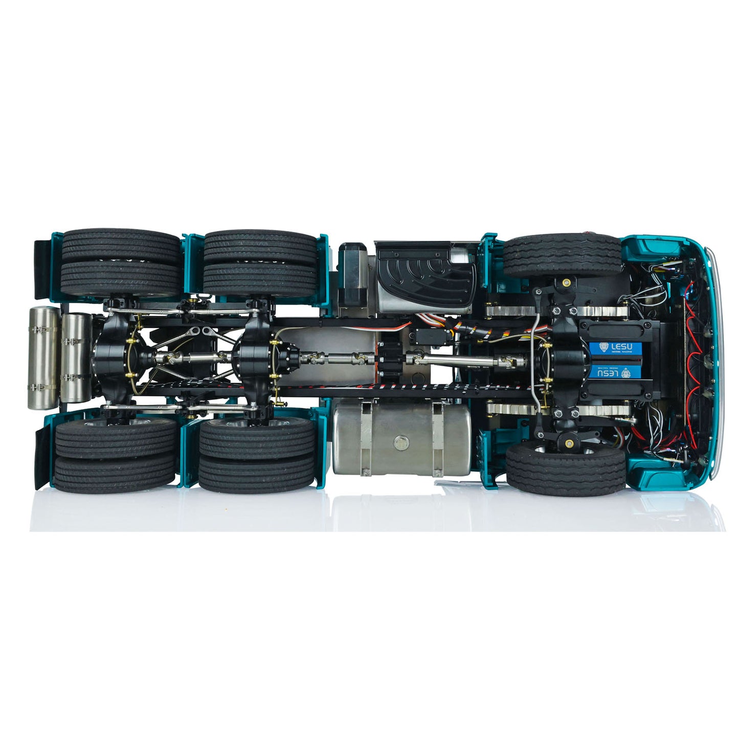 LESU 1/14 RC RTR Highline Tractor Truck Model 1851 3363 6*6 Metal Chassis W/ Sound & Light Systems Electric Wiper Battery ESC 3Speed Gearbox