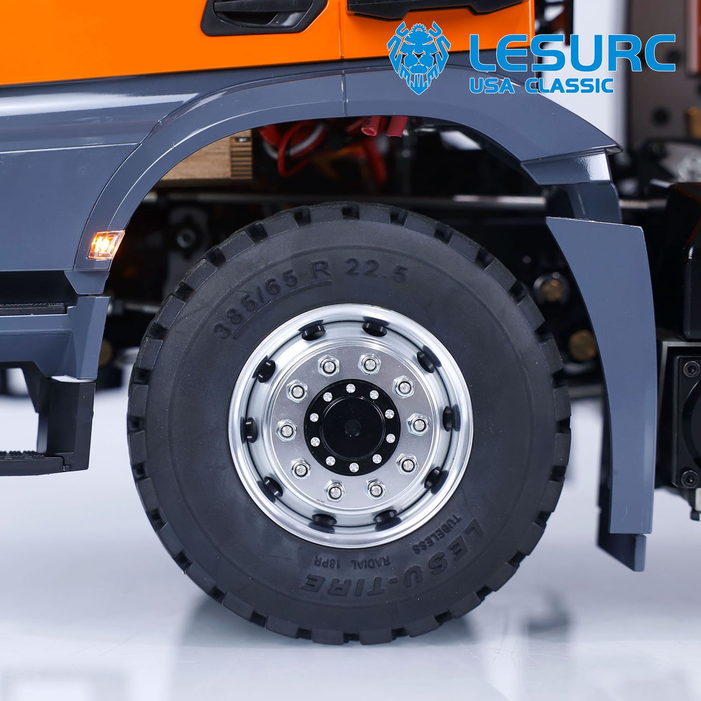 LESU 1/14 8*8 for Hydraulic RC Dumper Truck Roll On/Off Tipper Construction Vehicle Model W/ Sound Light System Motor Servo
