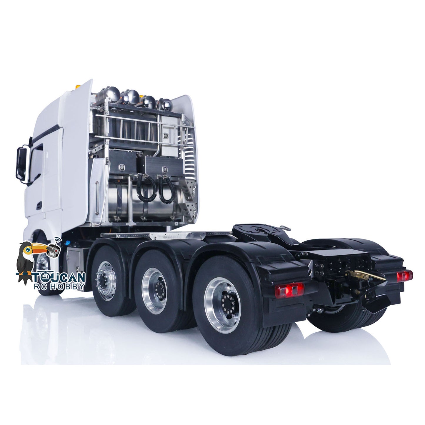 LESU RC Tractor Truck 1/14 Painted 4 Axles 3363 Remote Control Car 8X8 Metal Chassis 3-Speed Transmission