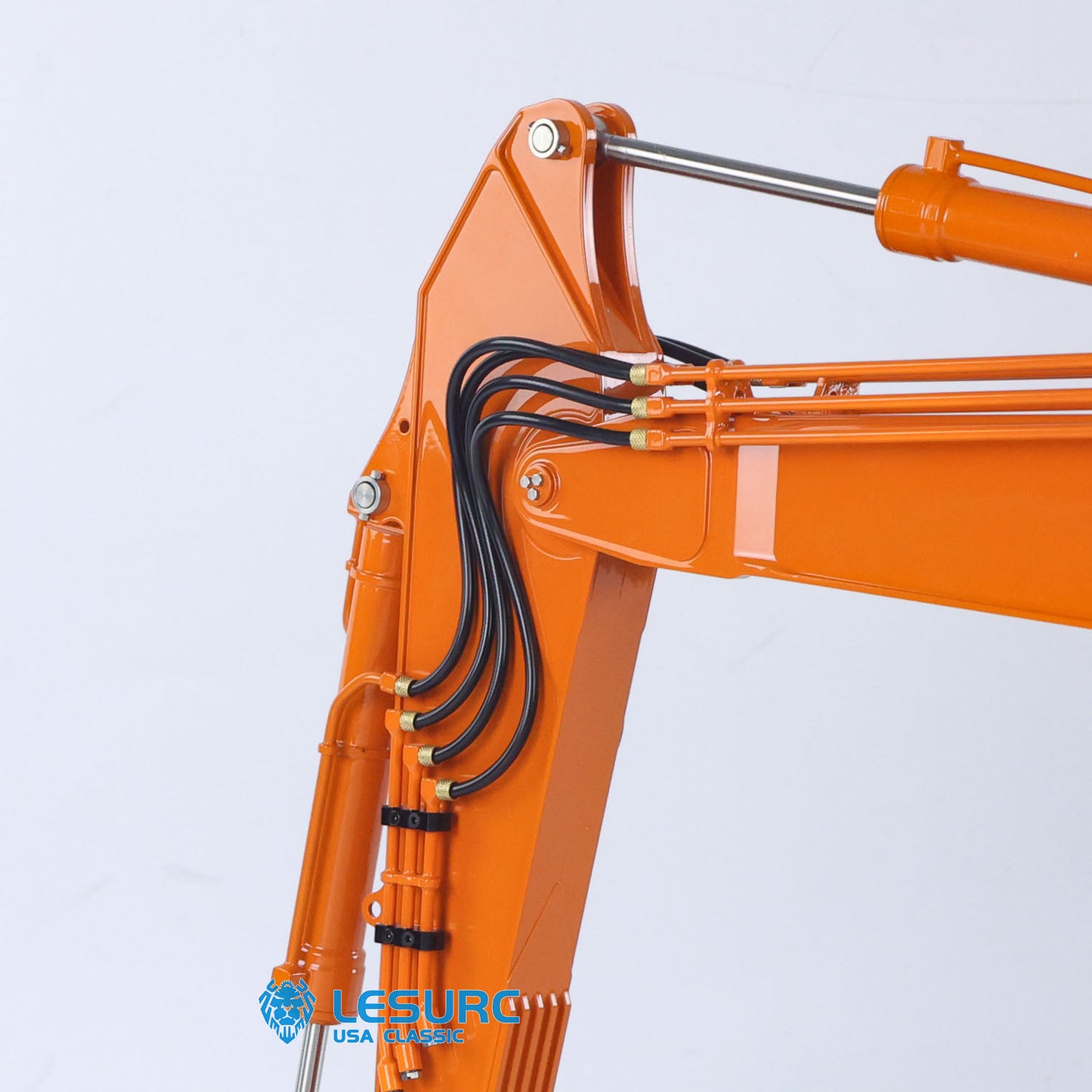 New Released! LESU 1/14 Aoue ZX490 Metal Hydraulic RC Excavator 2Arms 490 Remote Control Digger 6CH Valve