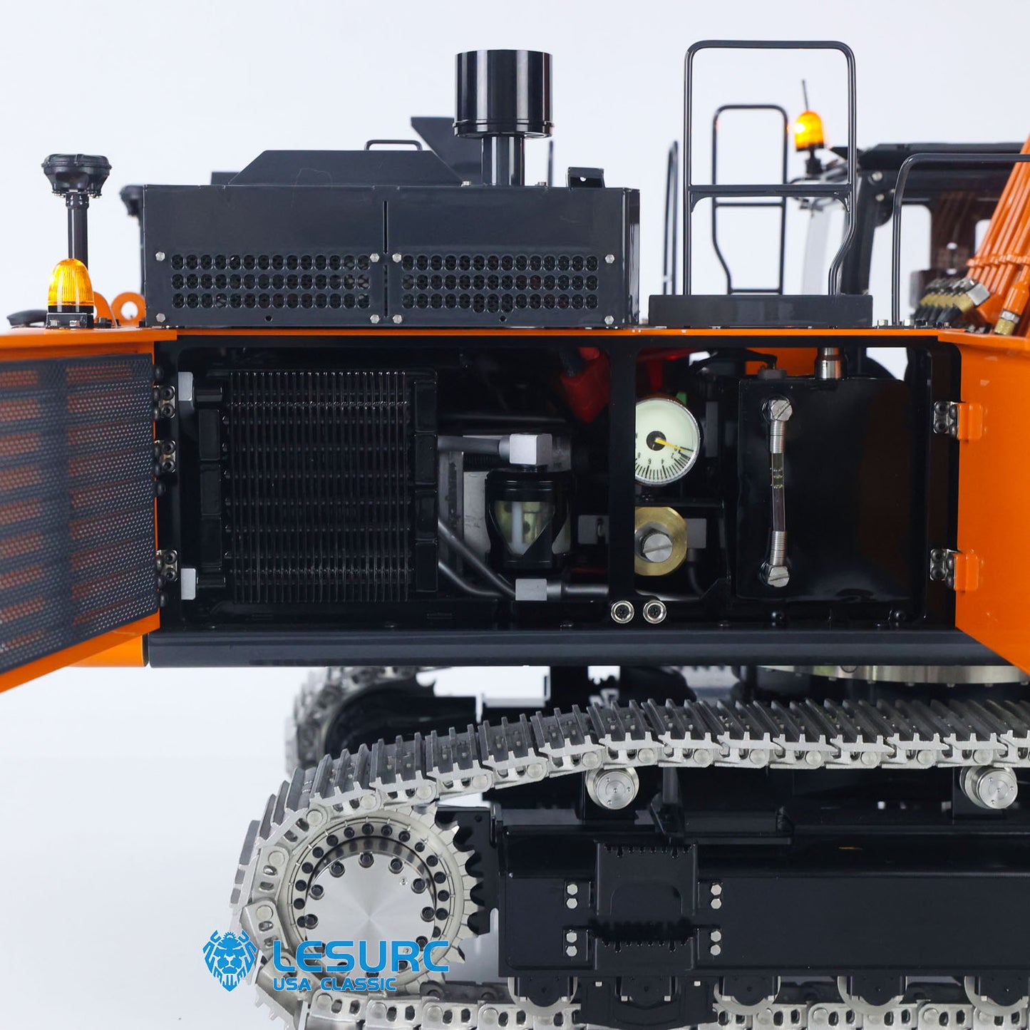 New Released! LESU 1/14 Aoue ZX490 Metal Hydraulic RC Excavator 2Arms 490 Remote Control Digger 6CH Valve