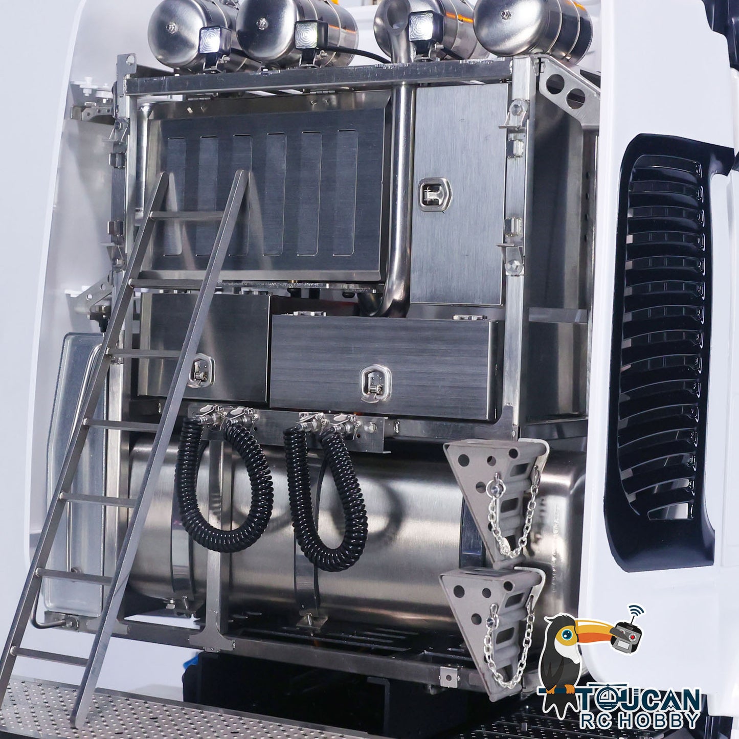 LESU RC Tractor Truck 1/14 Painted 4 Axles 3363 Remote Control Car 8X8 Metal Chassis 3-Speed Transmission