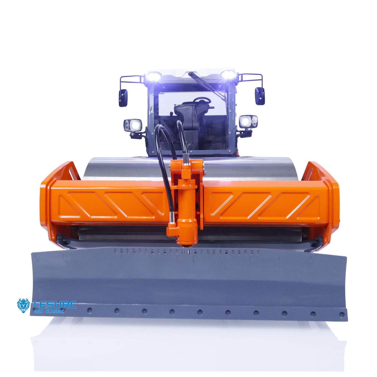 LESU 1/14 Metal RC Hydraulic Road Roller Aoue-H13i Remote Control Truck Construction Model Light Sound System