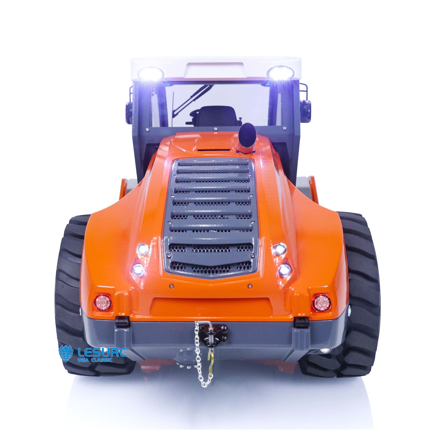 LESU 1/14 Metal RC Hydraulic Road Roller Aoue-H13i Remote Control Truck Construction Model Light Sound System