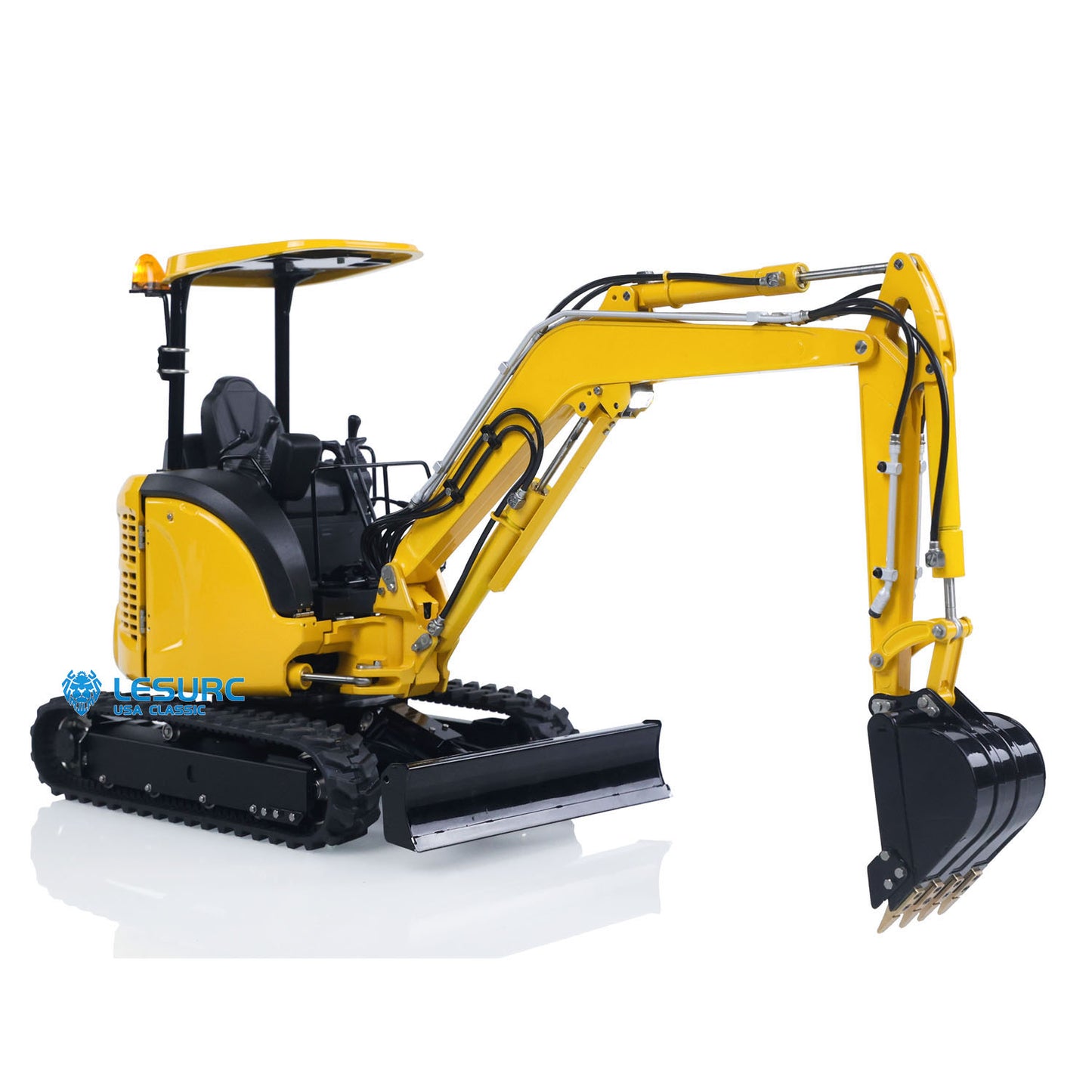 In Stock LESU 1/14 Mini RC Hydraulic Excavator PC30 Metal 6CH Valve Digger Ready To Run ST8 Radio Painted Assembled