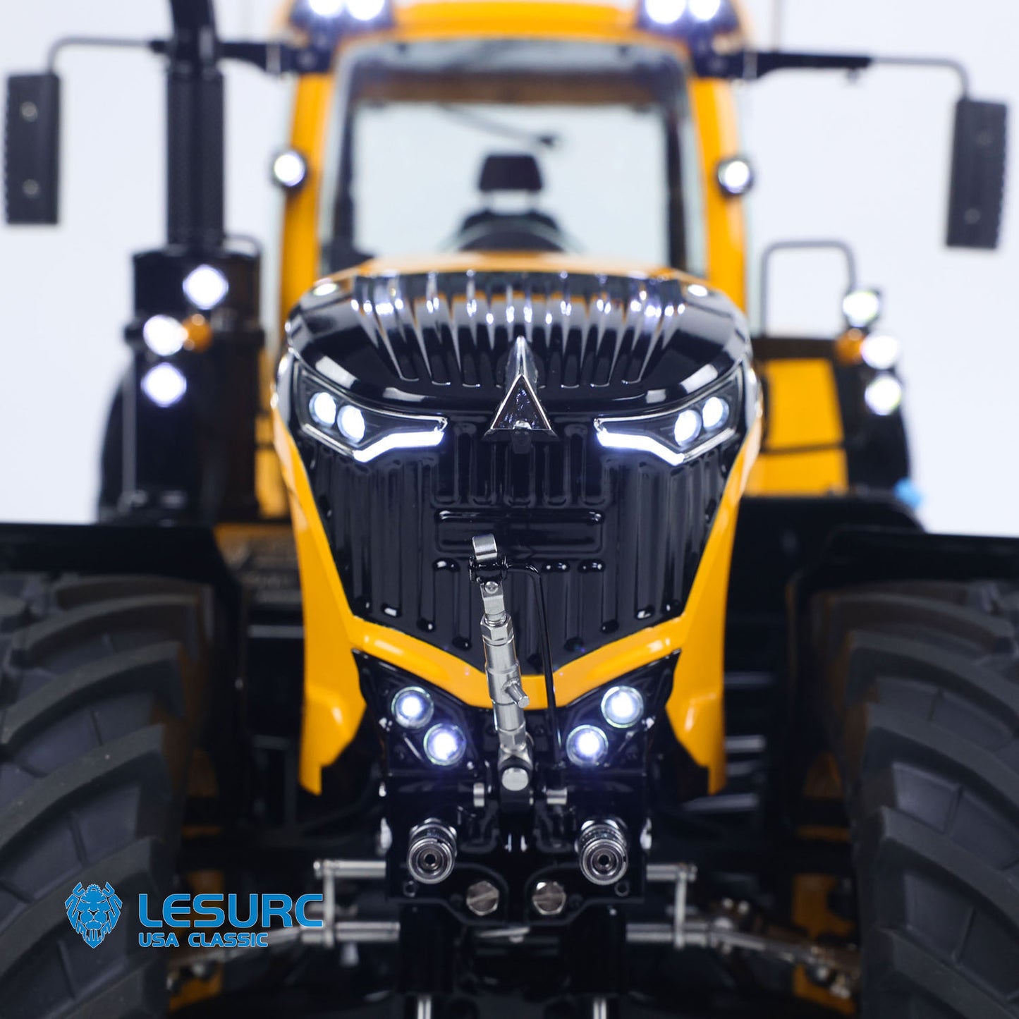 90% Metal LESU 4x4 1/14 RC Hydraulic Tractor RTR Model AOUE 1050 Radio Controlled Farm Truck PL18EV Lite Upgrade Smoking Sound