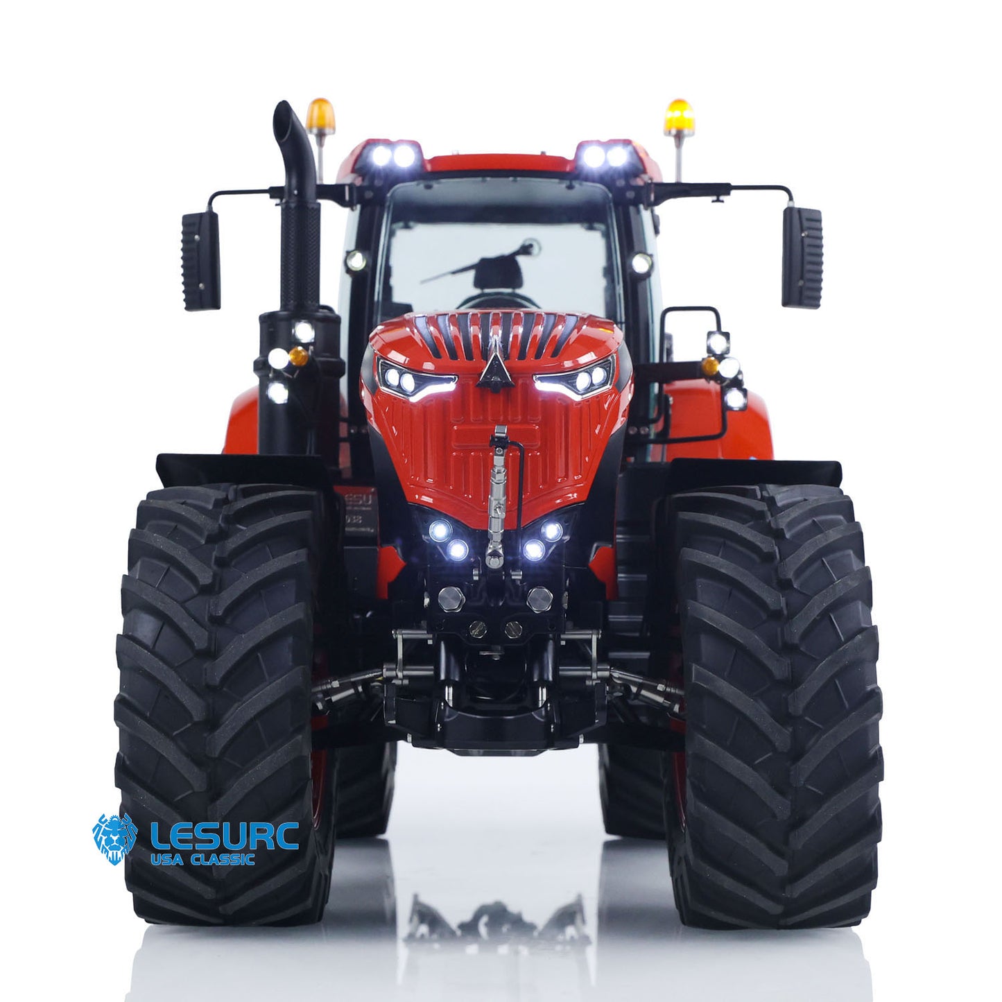 90% Metal LESU 4x4 1/14 RC Hydraulic Tractor RTR Model AOUE 1050 Radio Controlled Farm Truck PL18EV Lite Upgrade Smoking Sound
