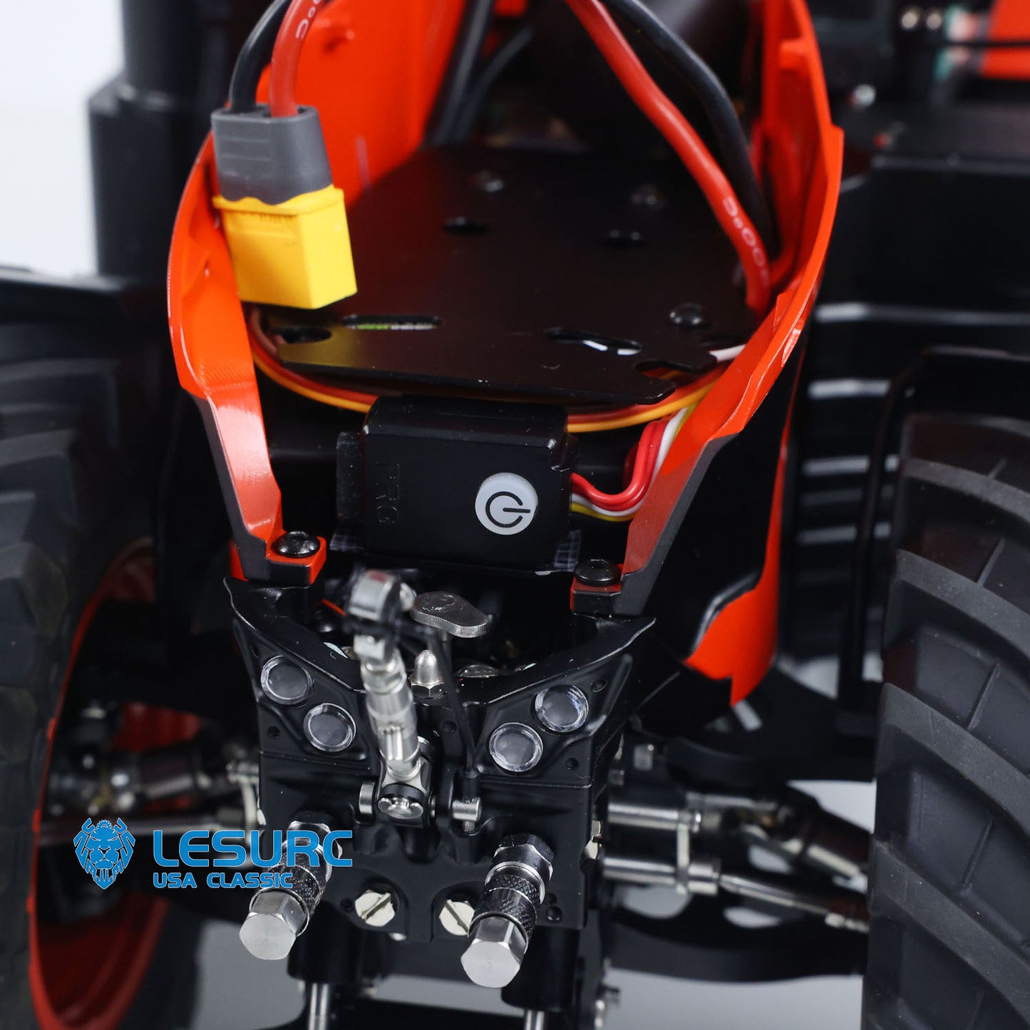 90% Metal LESU 4x4 1/14 RC Hydraulic Tractor RTR Model AOUE 1050 Radio Controlled Farm Truck PL18EV Lite Upgrade Smoking Sound
