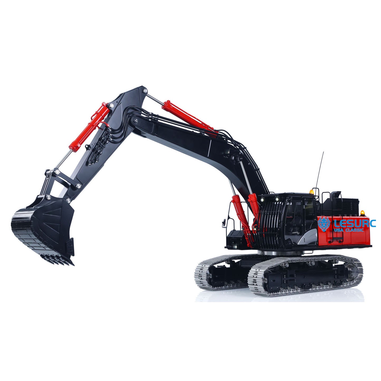 LESU 1/14 Remote Control Hydraulic Excavator Aoue ZX490 RTR CNC Metal RC Digger Car 6CH Valve Light Sound Paladin PL18EV Lite