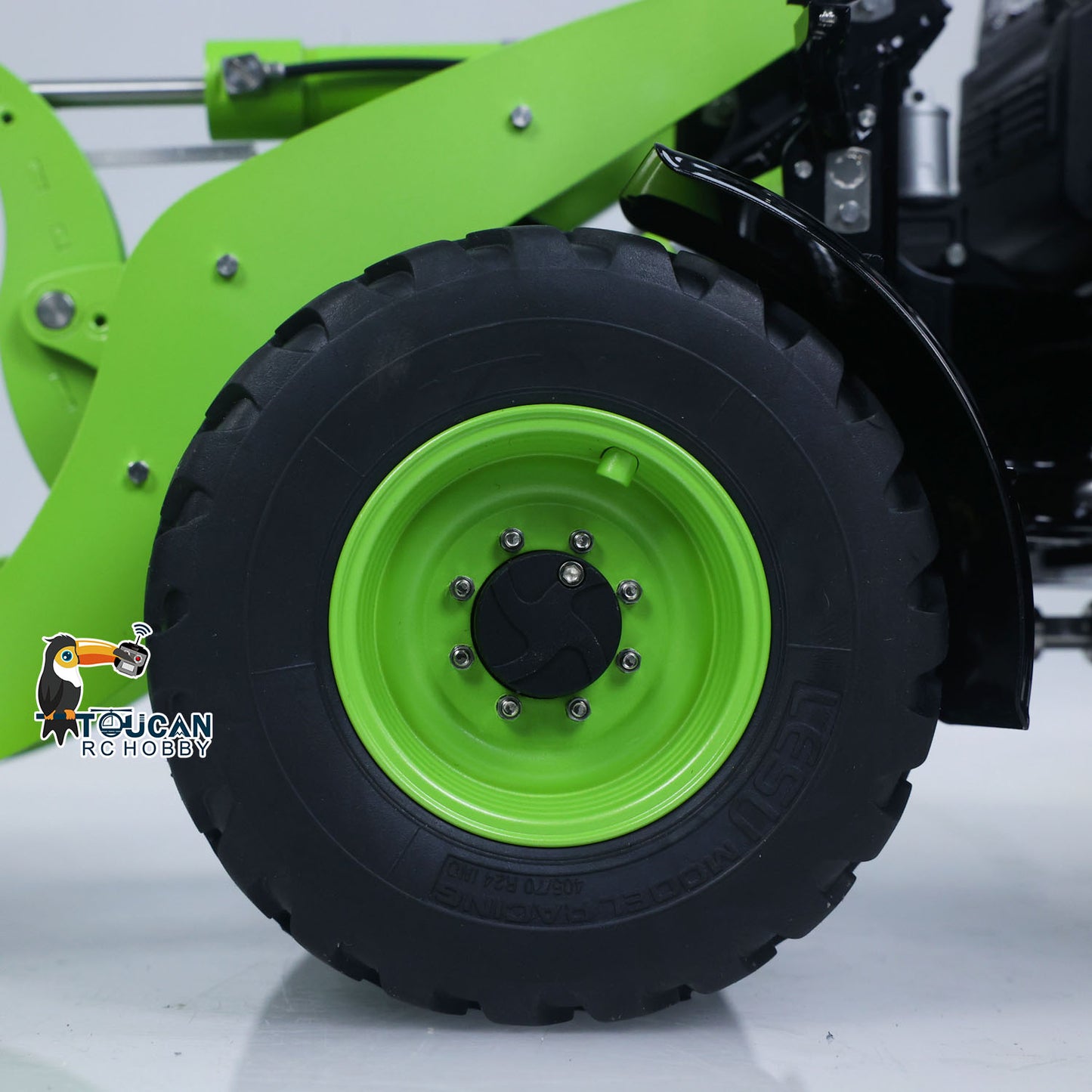 LESU 1/14 4X4 RC Metal Hydraulic Loader Aoue WA100M-8RTR Remote Control Construction Vehicle Axle Lock Sound Light ST8 Radio