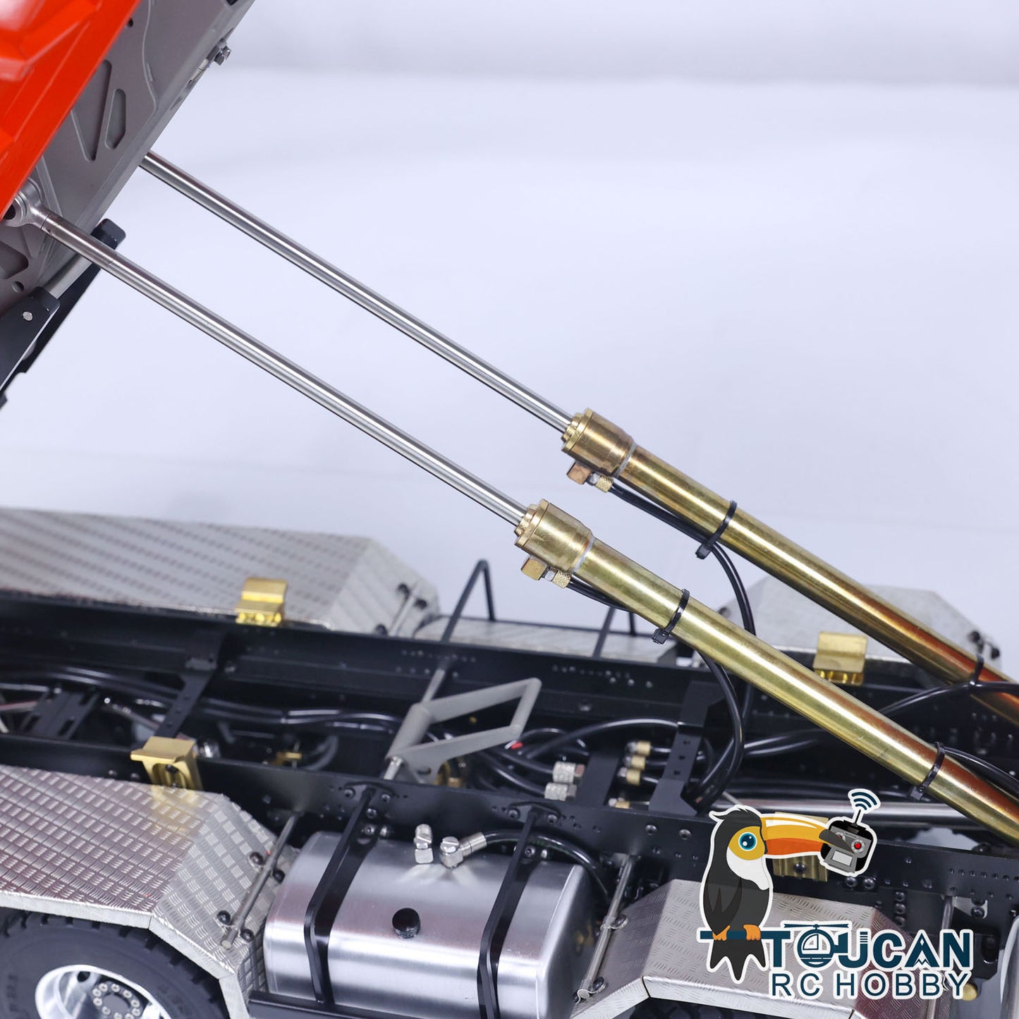 1/14 LESU Remote Control Hydraulic Roll on Off Dumper Truck TGS 8*8 RC Engineering Vehicle Tipper Model With 5 PC Servos