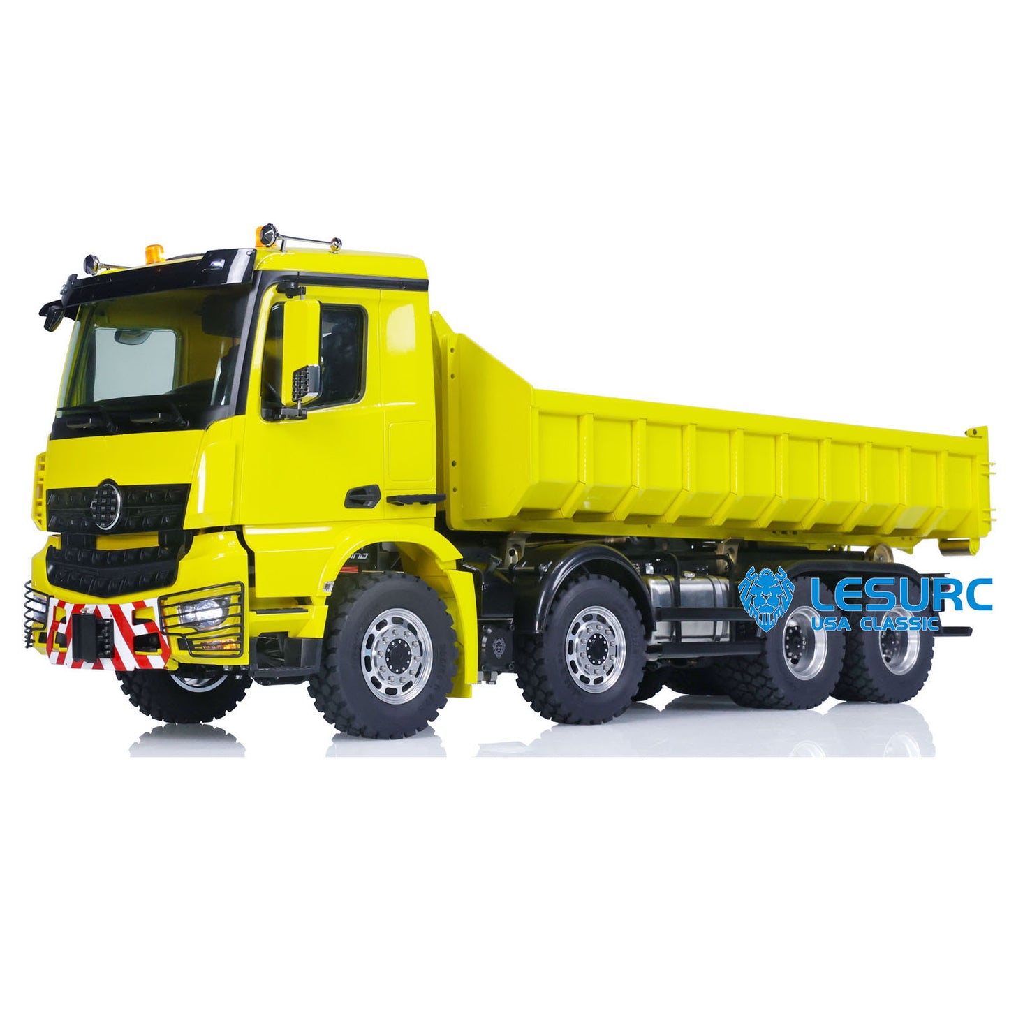 1/14 LESU RTR Hydraulic RC Full-dump Truck 8x8 Full Driver Metal Construction Vehicles Model Assembled I6S Remote Controller