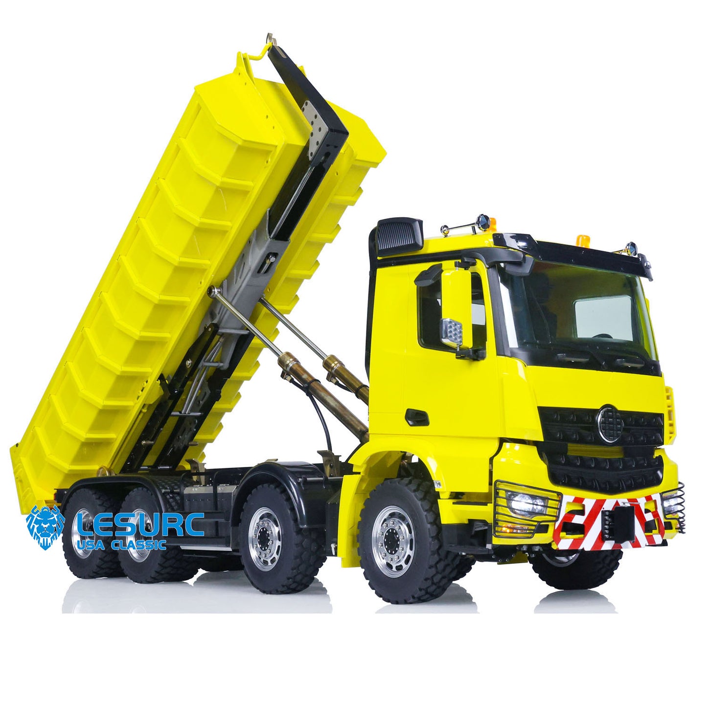 1/14 LESU RTR Hydraulic RC Full-dump Truck 8x8 Full Driver Metal Construction Vehicles Model Assembled I6S Remote Controller