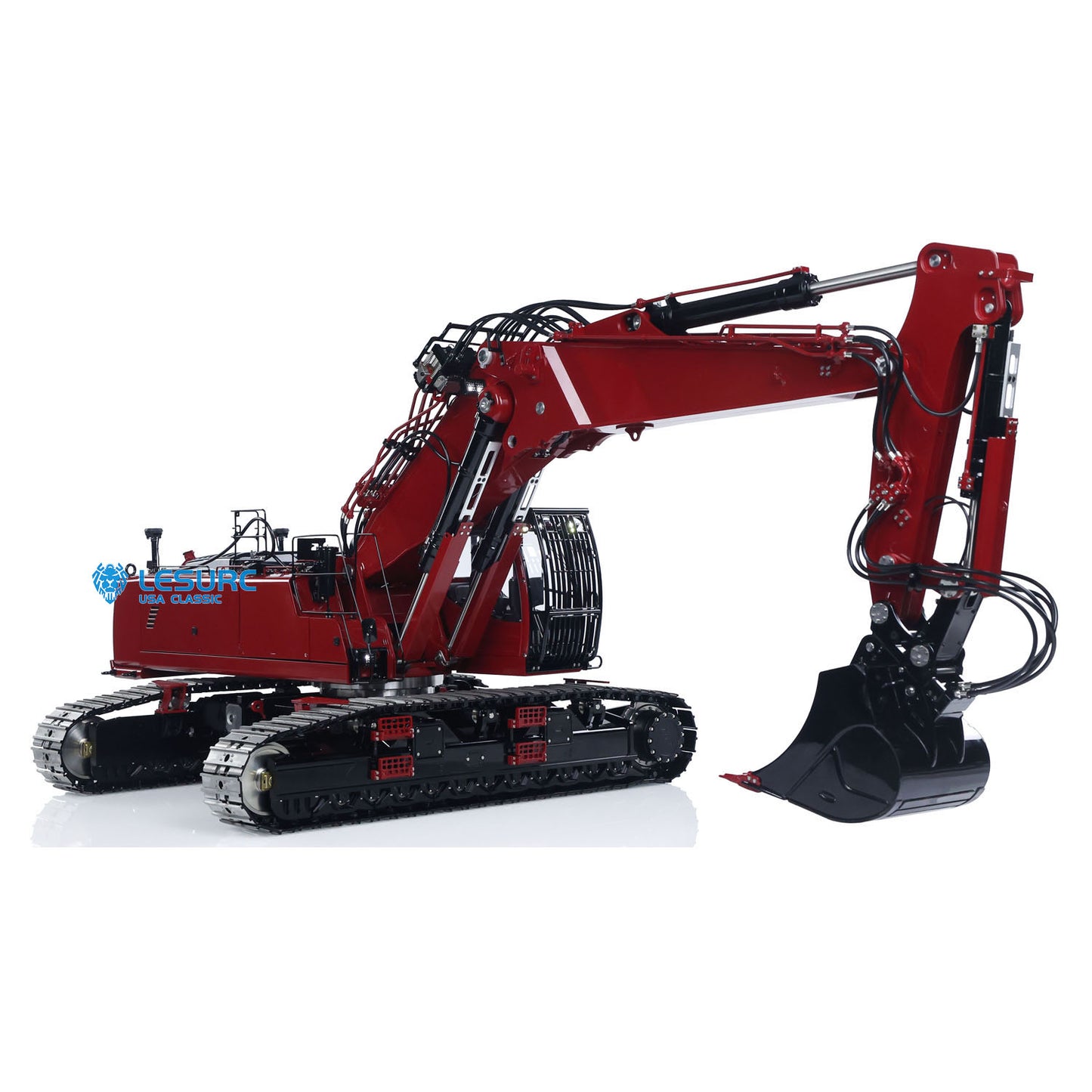 LESU LR960 Remote Control Digger 1/14 RC Full Hydraulic Excavator RTR Construction Vehicle Light Sound Smoke Unit Frsky XE Radio