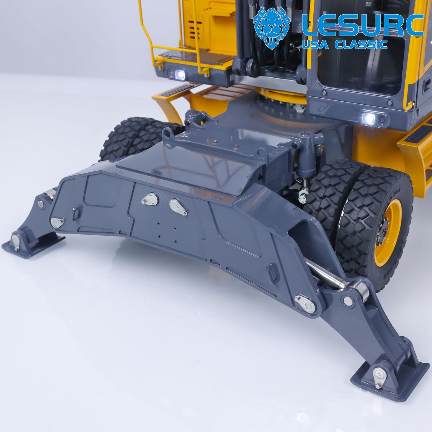 LESU 1/14 Aoue ET30H Wheeled RC Hydraulic Excavator Digger RTR Model Pump Valve Light Optional Upgraded Accessories Parts