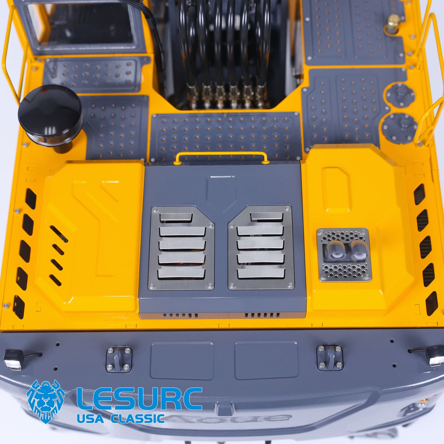 LESU 1/14 RC Metal Hydraulic Aoue ET30H Wheeled Painted Excavator Liquid Crystal Display Motor Servo ESC Light Sound Smoke Unit