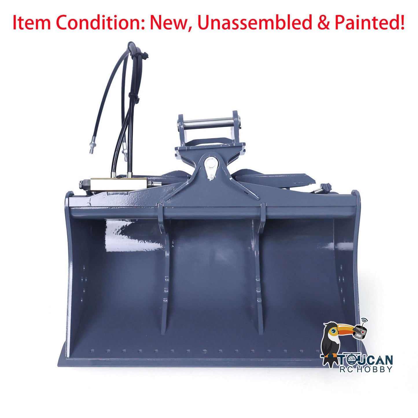 LESU Metal 1/14 Tiltable Bucket for RC Hydraulic Excavator PC360 ET26L 945 Remote Control Digger Model