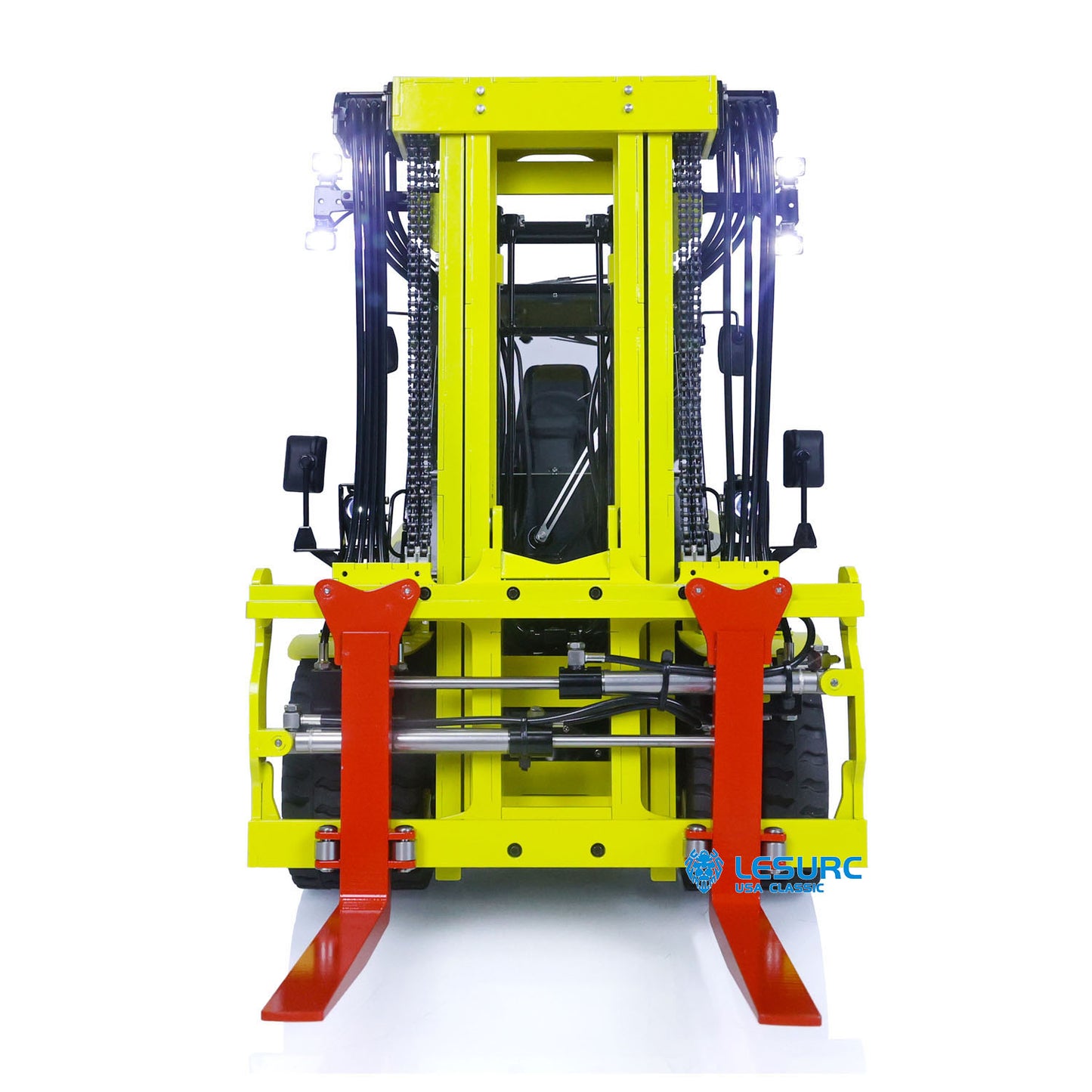 1:14 LESU Aoue-LD160S Remote Control Hydraulic Fork Lift Metal Car RC Trucks I6S Radio System SR12 Receiver