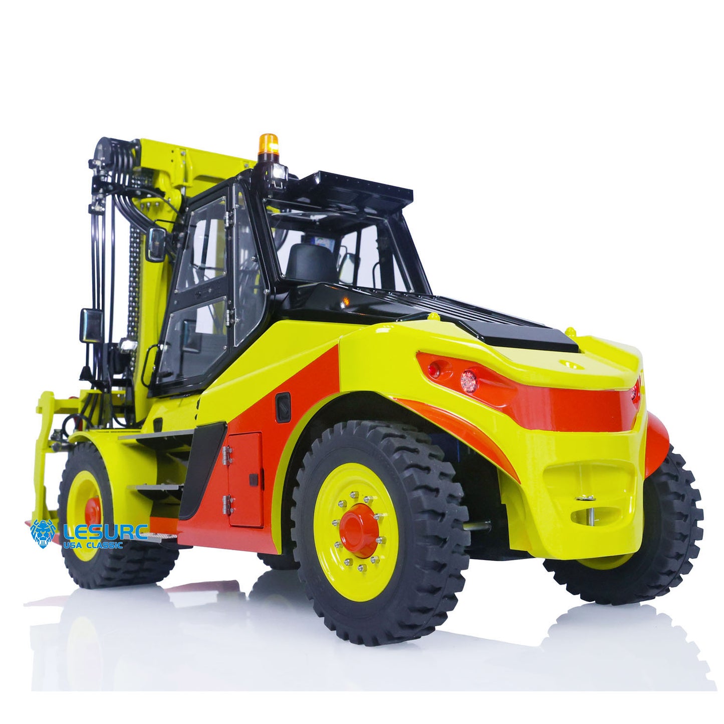 1:14 LESU Aoue-LD160S Remote Control Hydraulic Fork Lift Metal Car RC Trucks I6S Radio System SR12 Receiver