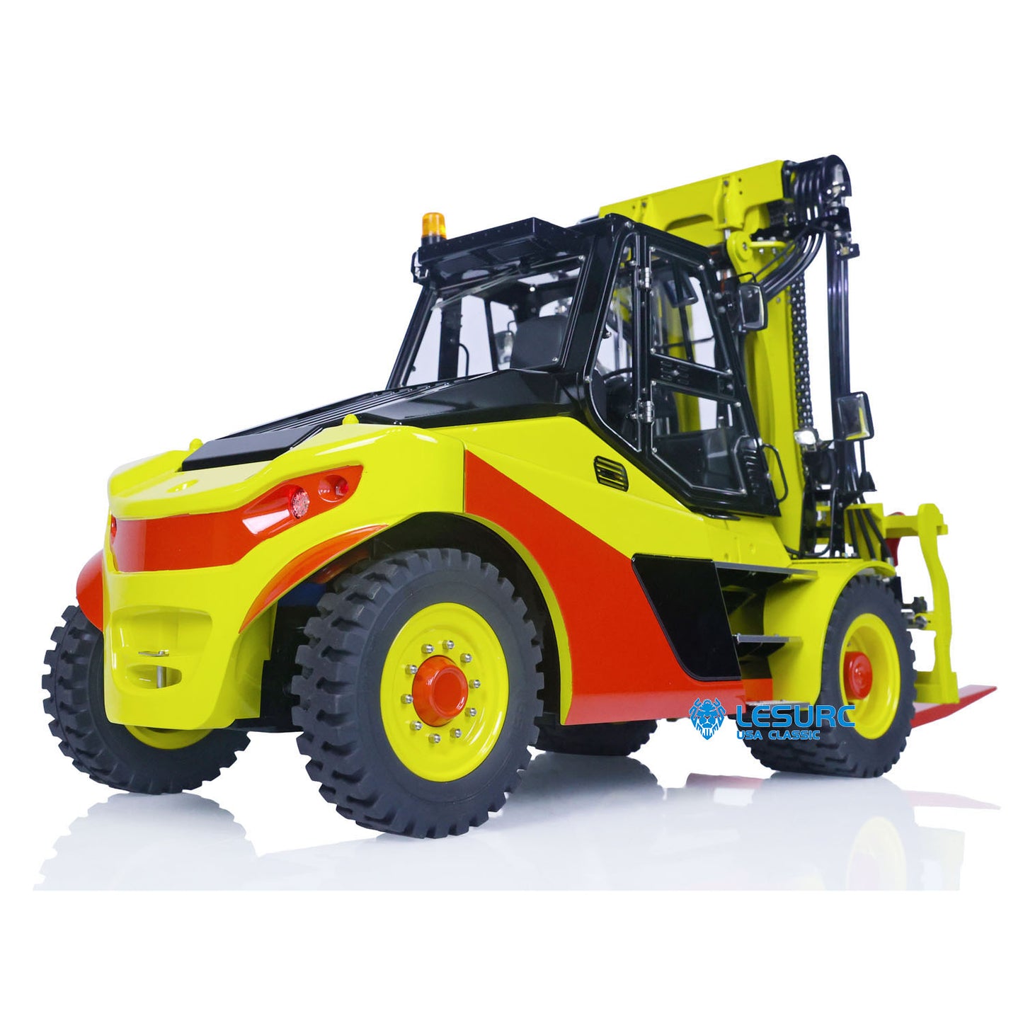 1:14 LESU Aoue-LD160S Remote Control Hydraulic Fork Lift Metal Car RC Trucks I6S Radio System SR12 Receiver