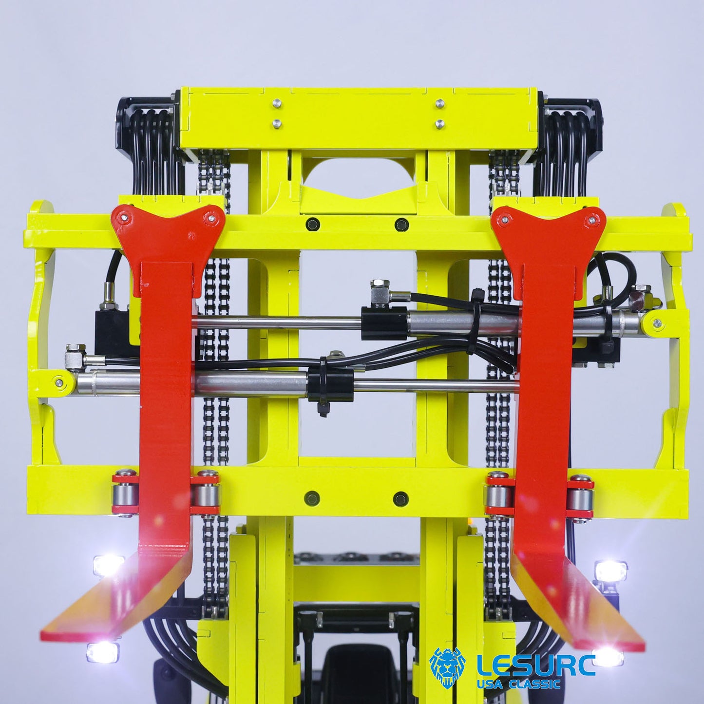 1:14 LESU Aoue-LD160S Remote Control Hydraulic Fork Lift Metal Car RC Trucks I6S Radio System SR12 Receiver
