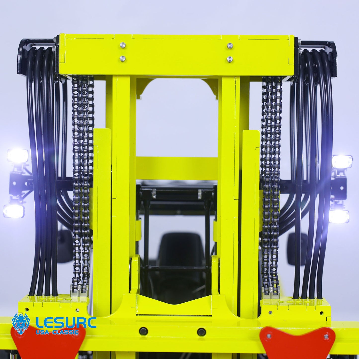 1:14 LESU Aoue-LD160S Remote Control Hydraulic Fork Lift Metal Car RC Trucks I6S Radio System SR12 Receiver