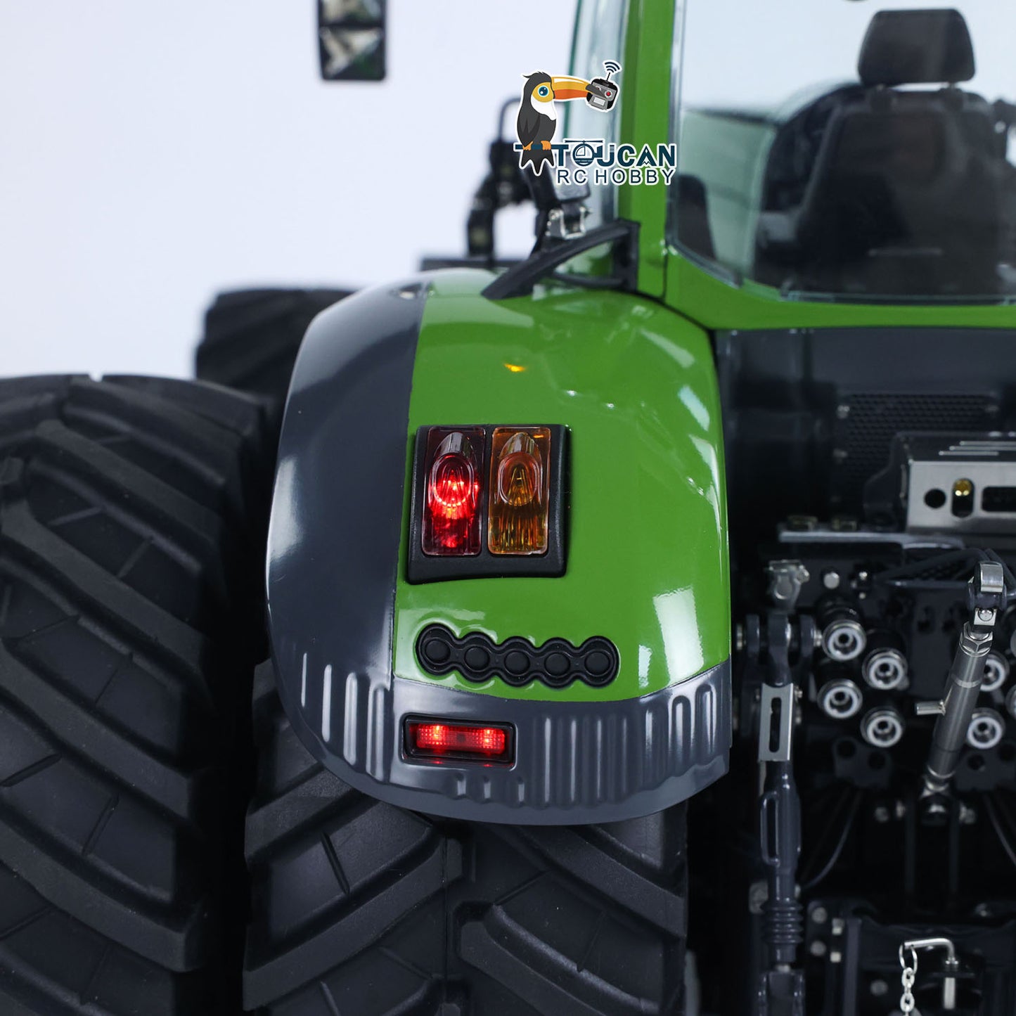 LESU Metal 4x4 1/14 Hydraulic RC Tractor AOUE 1050 Double Wheel With XELite Radio System New Agricultural Vehicles Model