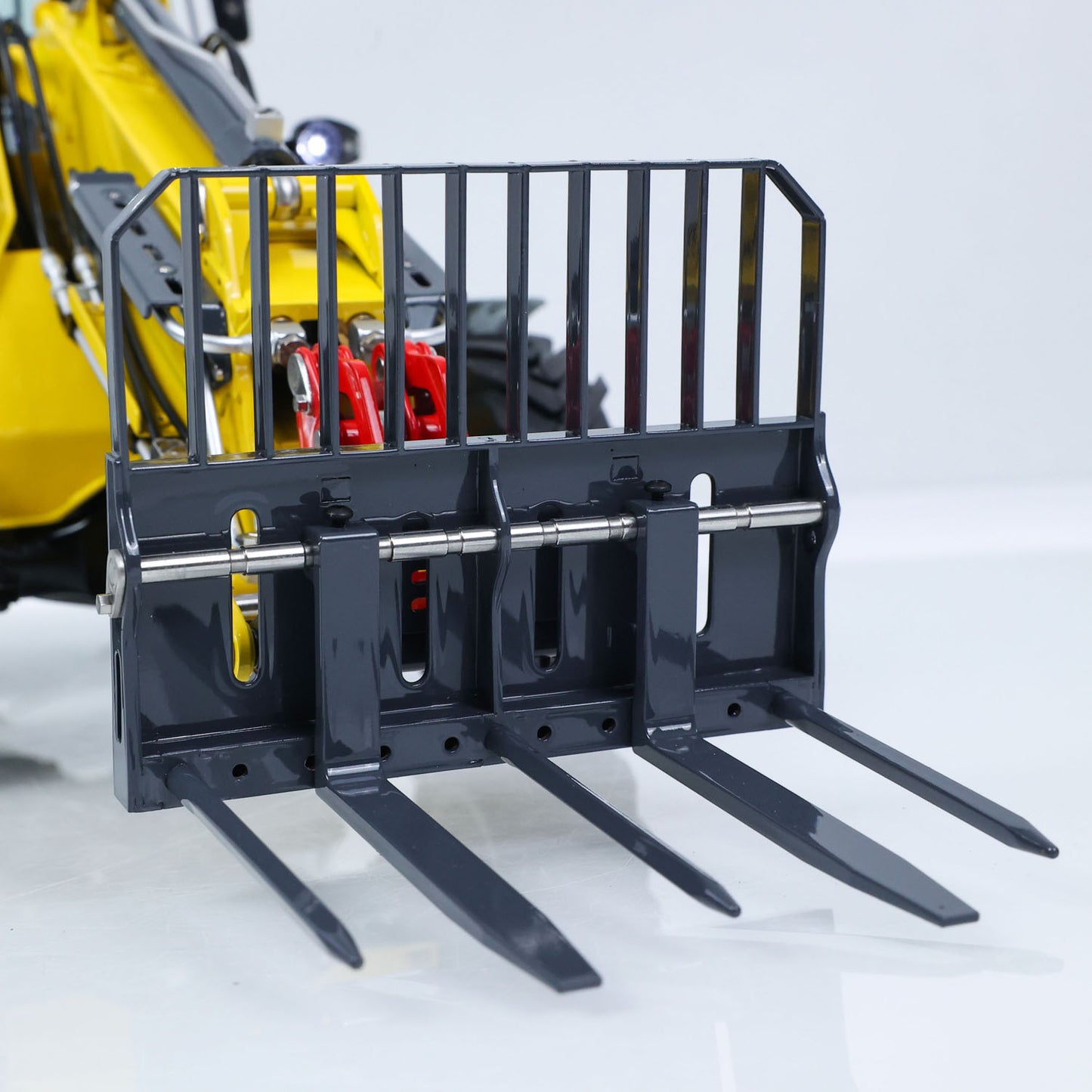 IN STOCK LESU 1/14 RC Hydraulic Telescopic Arm Loader AT1050 Tipper Construction Truck Model With 4 Wheel Drive I6S Radio System Fork