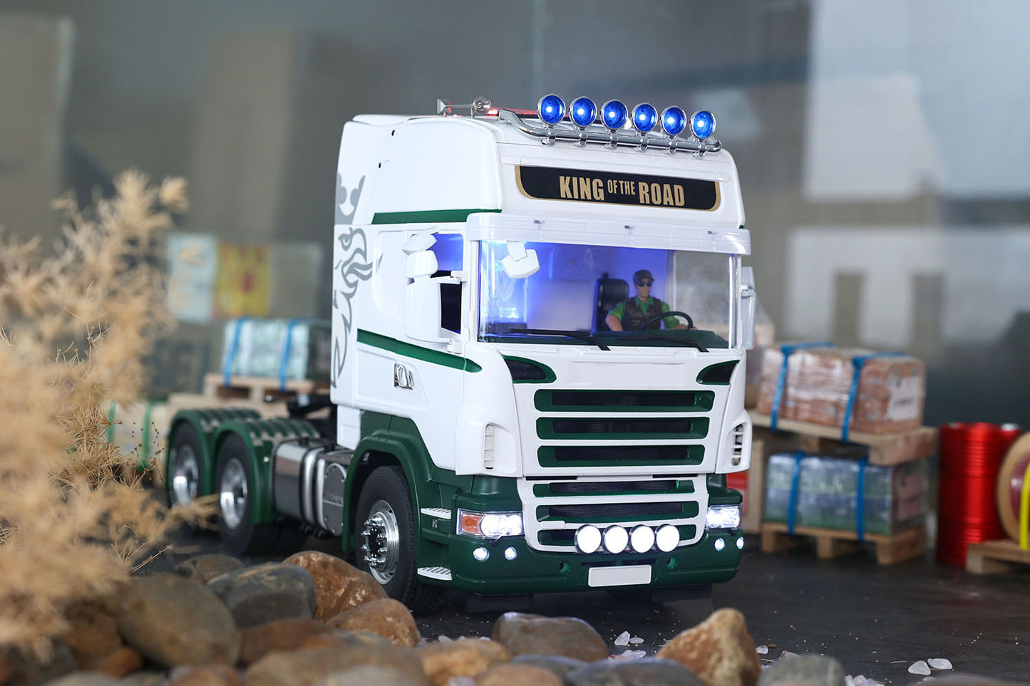 LESU 1:14 Scale DIY Radio Controlled Tractor Truck for 6x6 Remote Control Cars Model W/ Sound Light System Motor Servo ESC