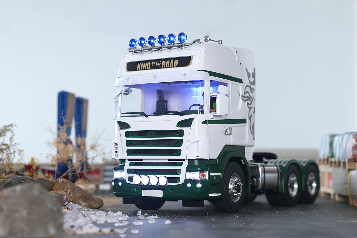 LESU 1:14 Scale DIY Radio Controlled Tractor Truck for 6x6 Remote Control Cars Model W/ Sound Light System Motor Servo ESC