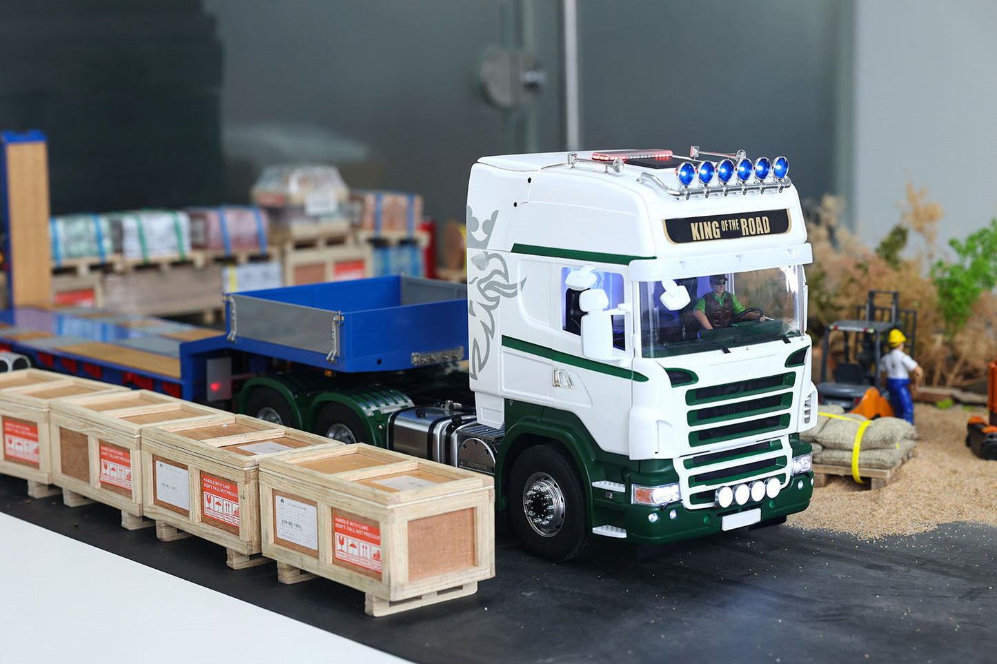 LESU 1:14 Scale DIY Radio Controlled Tractor Truck for 6x6 Remote Control Cars Model W/ Sound Light System Motor Servo ESC
