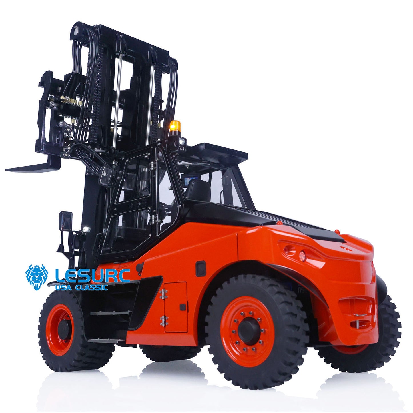 1/14 LESU RC RTR Hydraulic Painting Forklift Remote Control Model Aoue-LD160S W/ Light Sound Motor ESC Battery Charger ST8 Radio