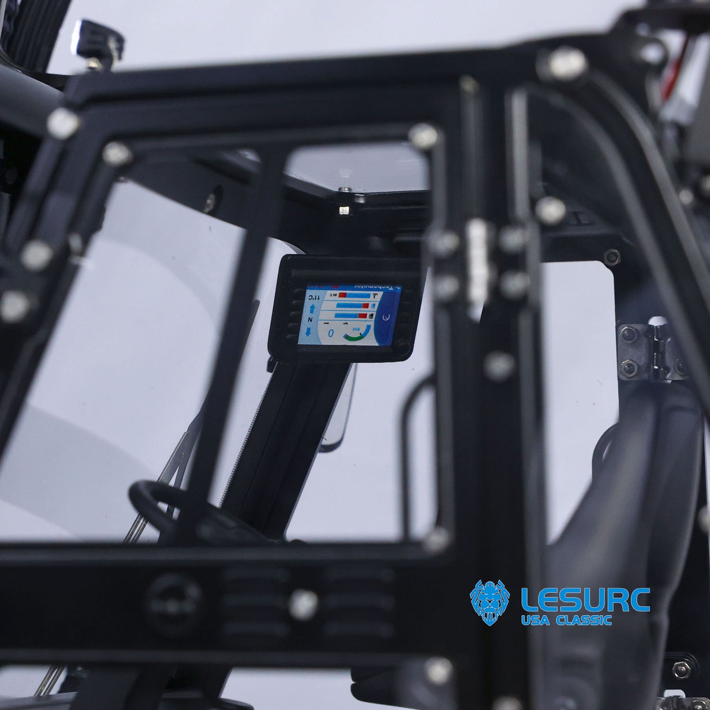 1/14 LESU RC RTR Hydraulic Painting Forklift Remote Control Model Aoue-LD160S W/ Light Sound Motor ESC Battery Charger ST8 Radio