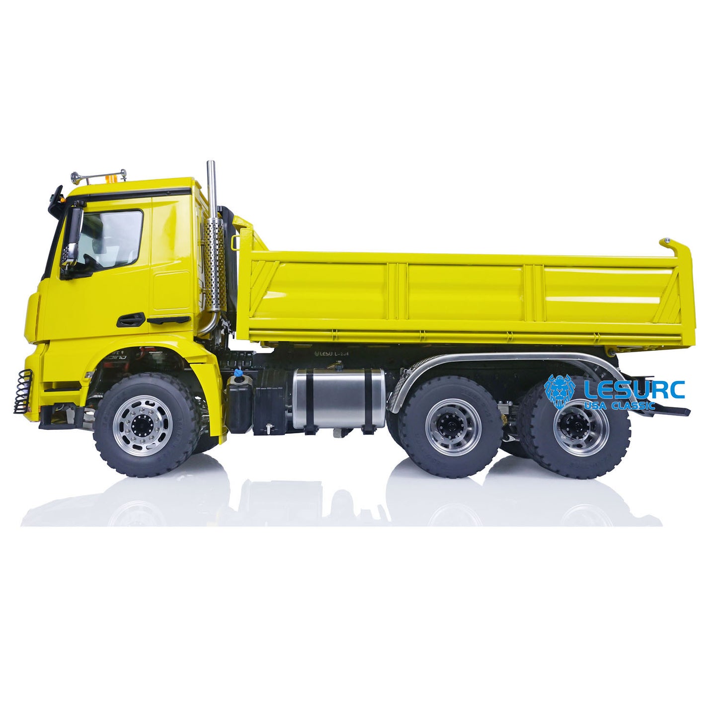 1/14 6X6 LESU RC Hydraulic Dump Truck RTR Tipper Car Fusion PRO Hobbywing Brushless Motor 5200 Battery