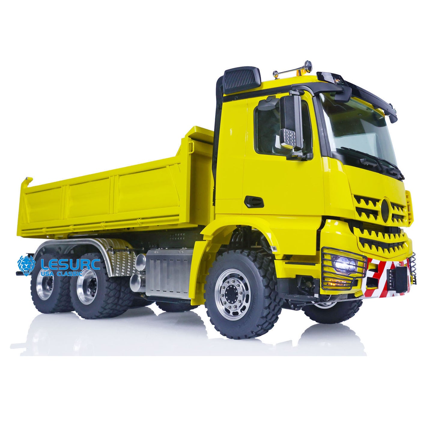 1/14 6X6 LESU RC Hydraulic Dump Truck RTR Tipper Car Fusion PRO Hobbywing Brushless Motor 5200 Battery