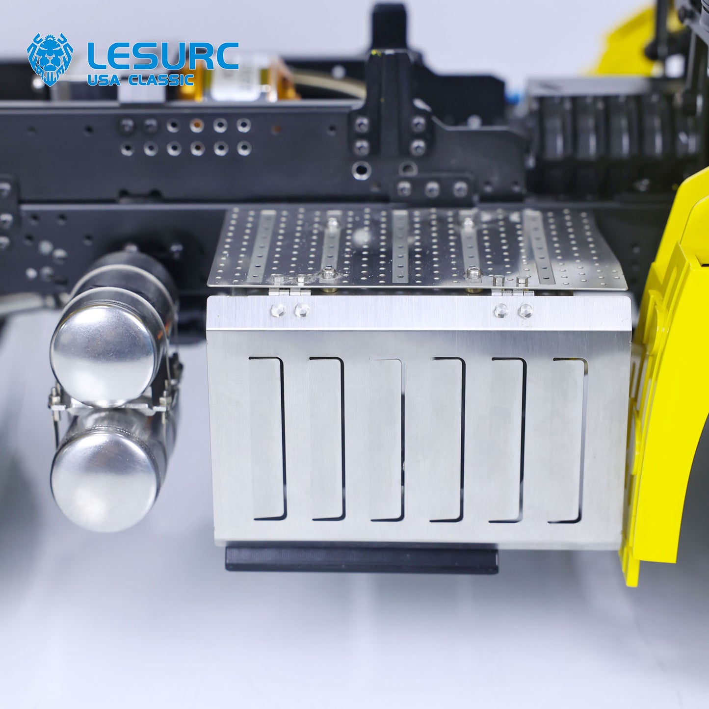 1/14 6X6 LESU RC Hydraulic Dump Truck RTR Tipper Car Fusion PRO Hobbywing Brushless Motor 5200 Battery