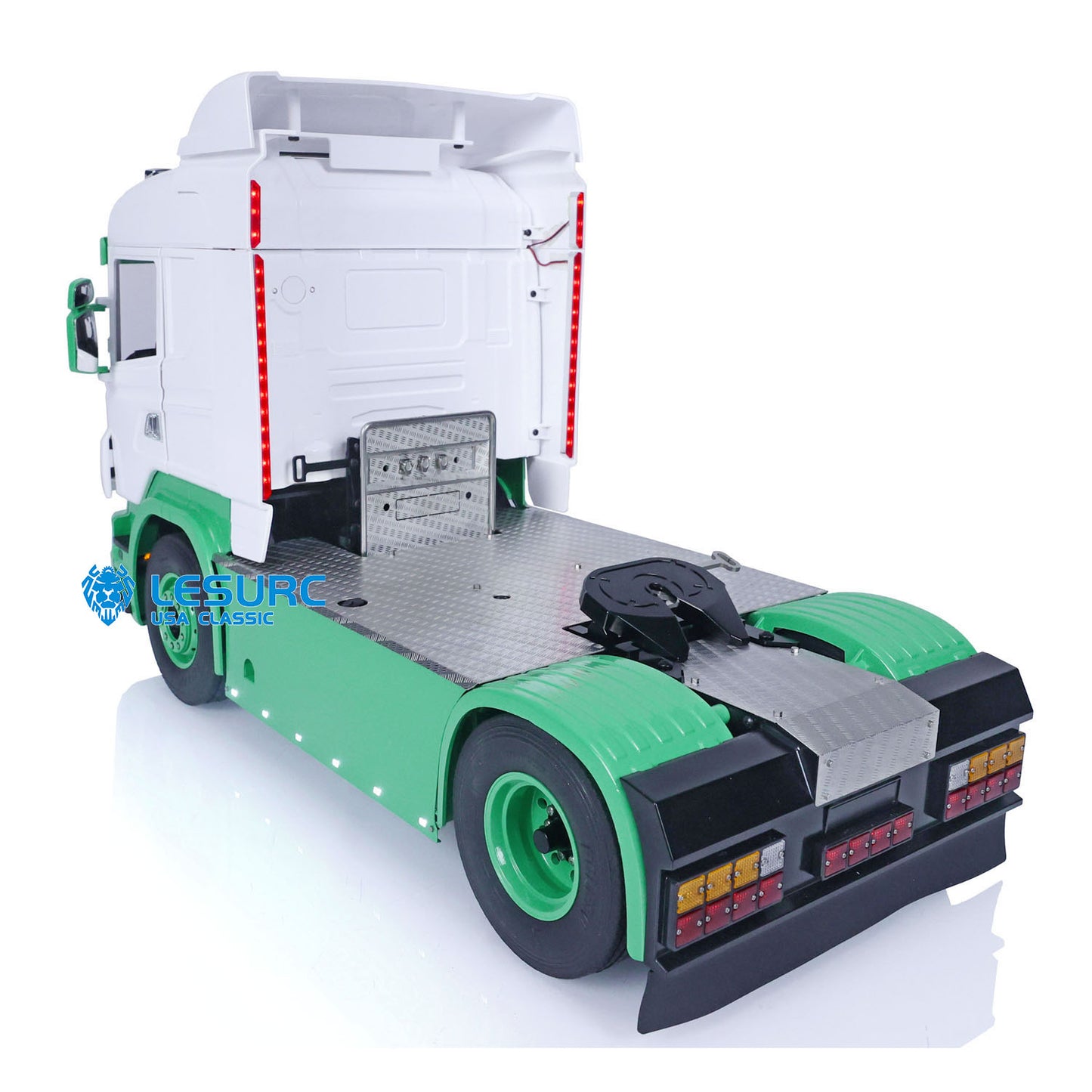 1/14 4X4 RC Tractor Truck LESU Metal Chassis Ready to Run Wireless Controlled Cars Model Painted Assembled