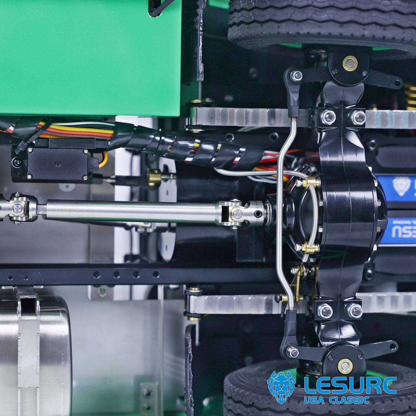 1/14 4X4 RC Tractor Truck LESU Metal Chassis Ready to Run Wireless Controlled Cars Model Painted Assembled