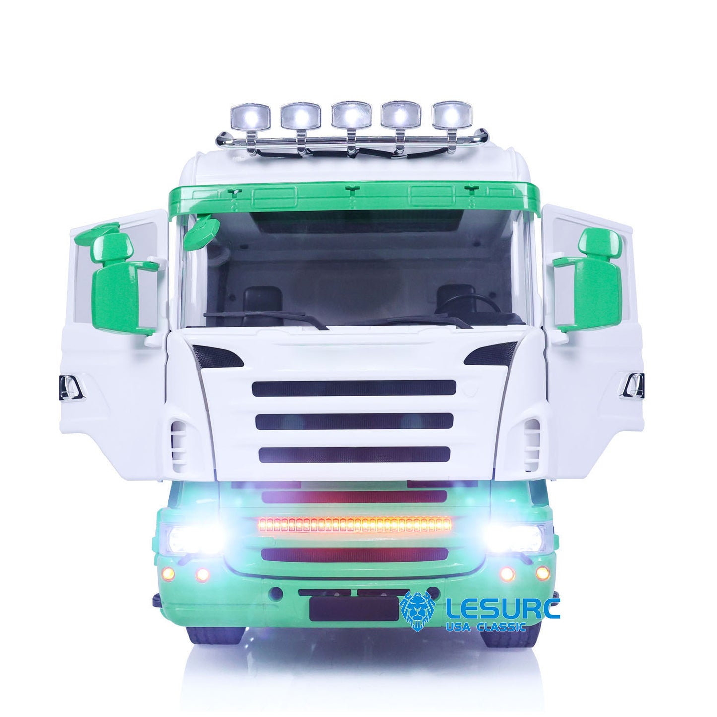 1/14 4X4 RC Tractor Truck LESU Metal Chassis Ready to Run Wireless Controlled Cars Model Painted Assembled