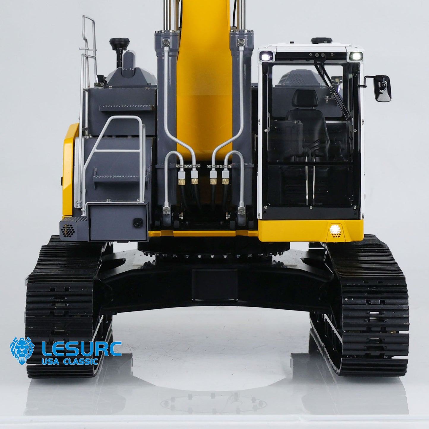 LESU Metal 1/14 Aoue LR945 3-arm Hydraulic RC Digger Painted Assembled Excavator Radio System Model