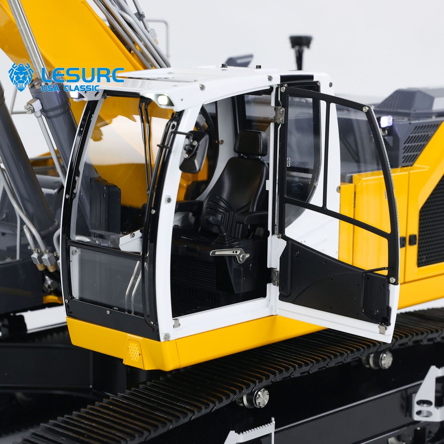 LESU Metal 1/14 Aoue LR945 3-arm Hydraulic RC Digger Painted Assembled Excavator Radio System Model