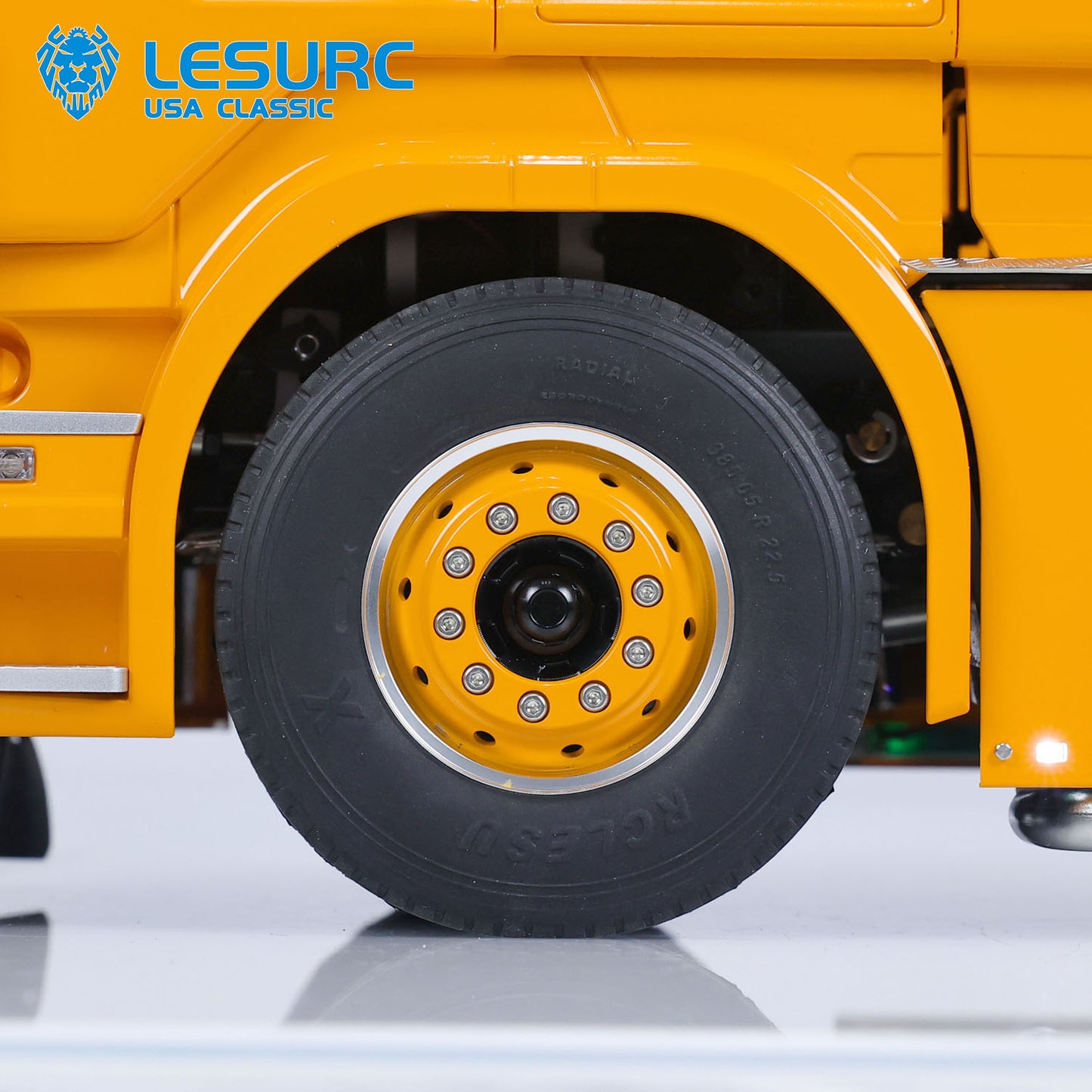 LESU 4X4 Metal Chassis 1/14 Scale RC Tractor Truck DIY Customized for R730 Cars Model Light System Battery Charger