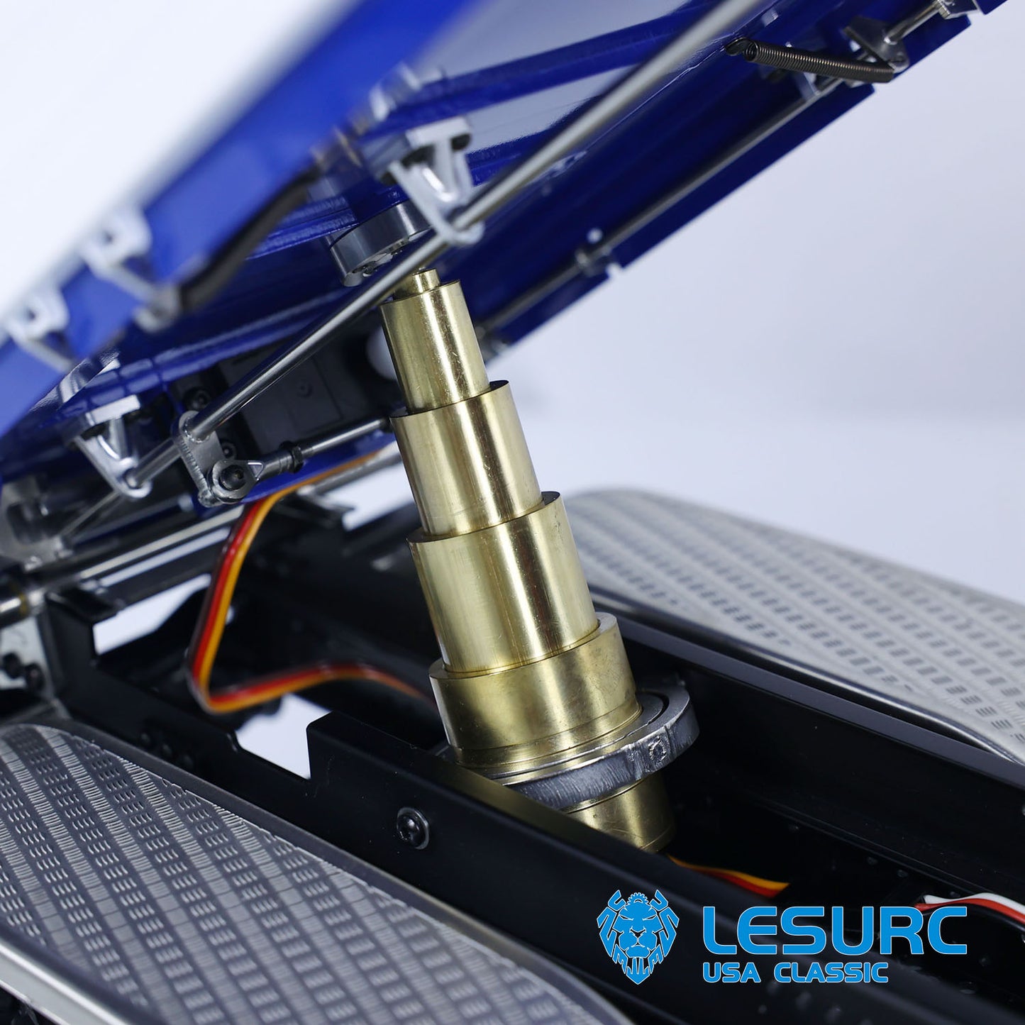 LESU Z0063 1/14 Metal Hydraulic 3 Ways RC Dump Truck with Crane Paladin PL18EV Remote Controller 7CH Valve 2 Speed Transmission Sound Light System