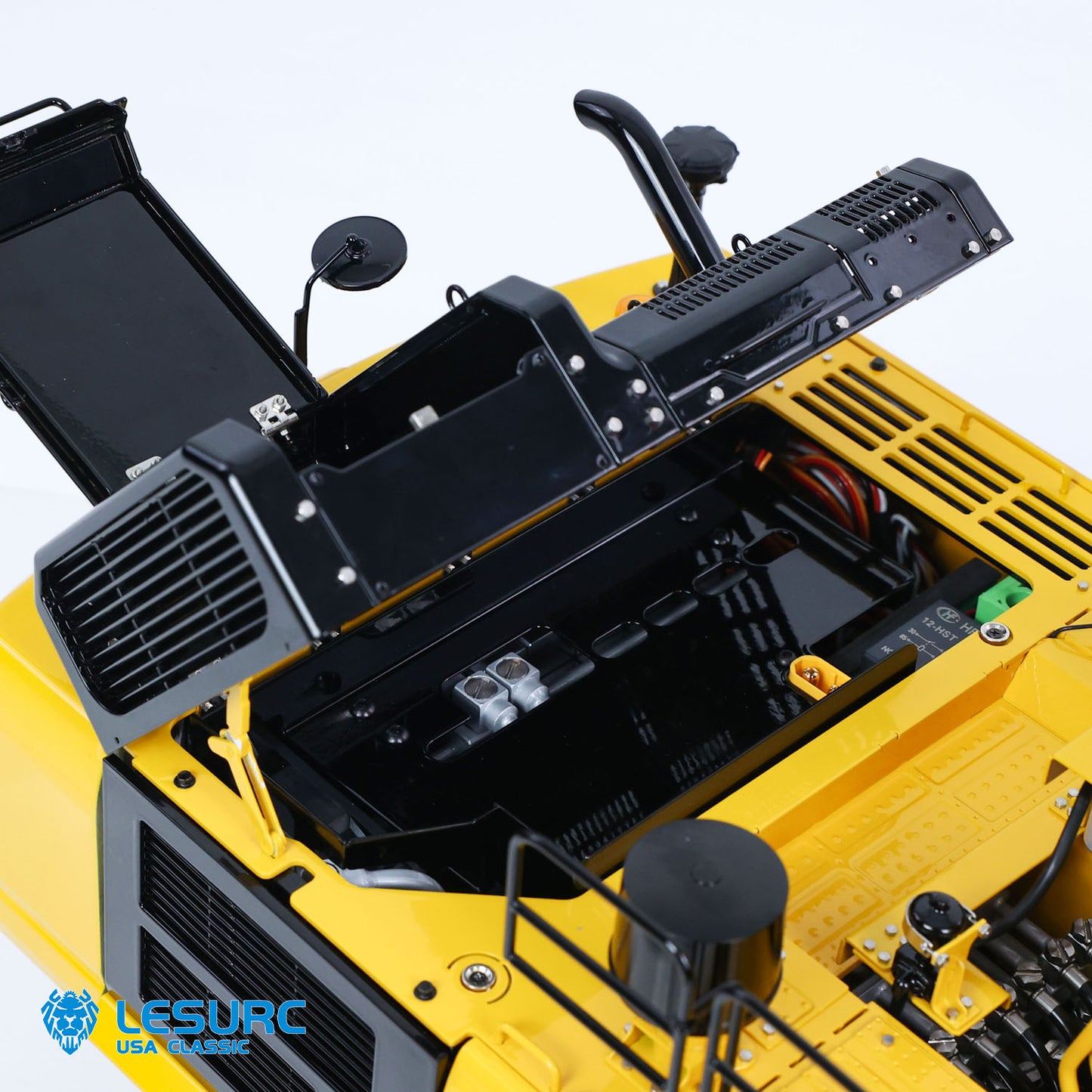 LIMITED-TIME SALE IN Stock LESU Aoue PC500 1/14 Metal RC Hydraulic Tracked Excavator RC Digger Model 7Ways Valve 3-4MAP Pump Light System Assembled