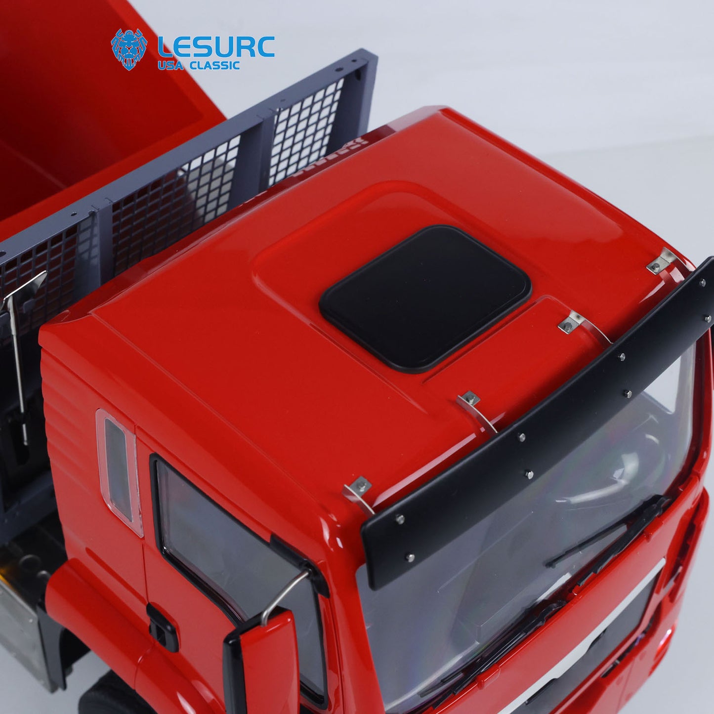 LESU Metal 1/14 RC Hydraulic Swing Arm Garbage Dump Truck 4X4 Remote Control Skip Loader RTR TGS Light Sound ST8 Radio Battery