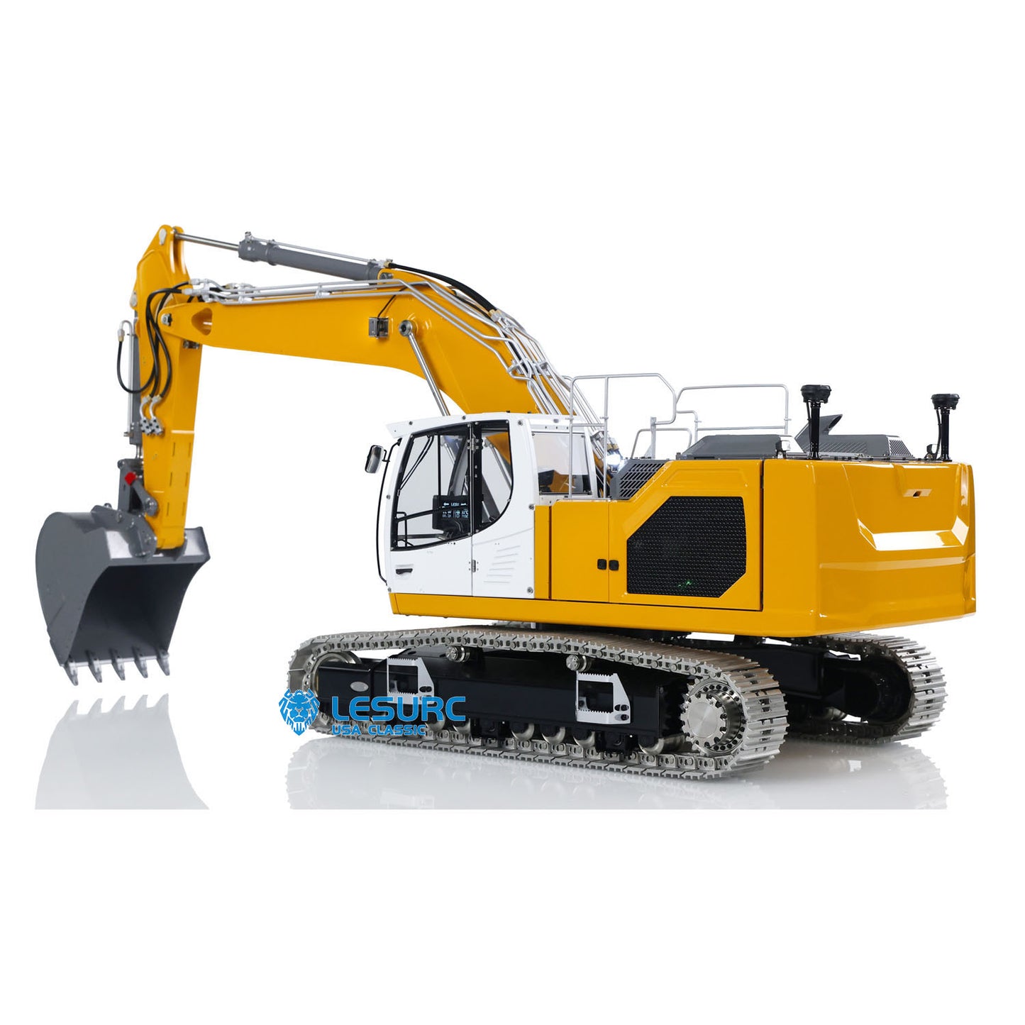 Metal LESU Aoue-LR945 1/14 Hydraulic RC Excavator Construction Digger Model Car Simulation Engineering Vehicle 7CH Value Light
