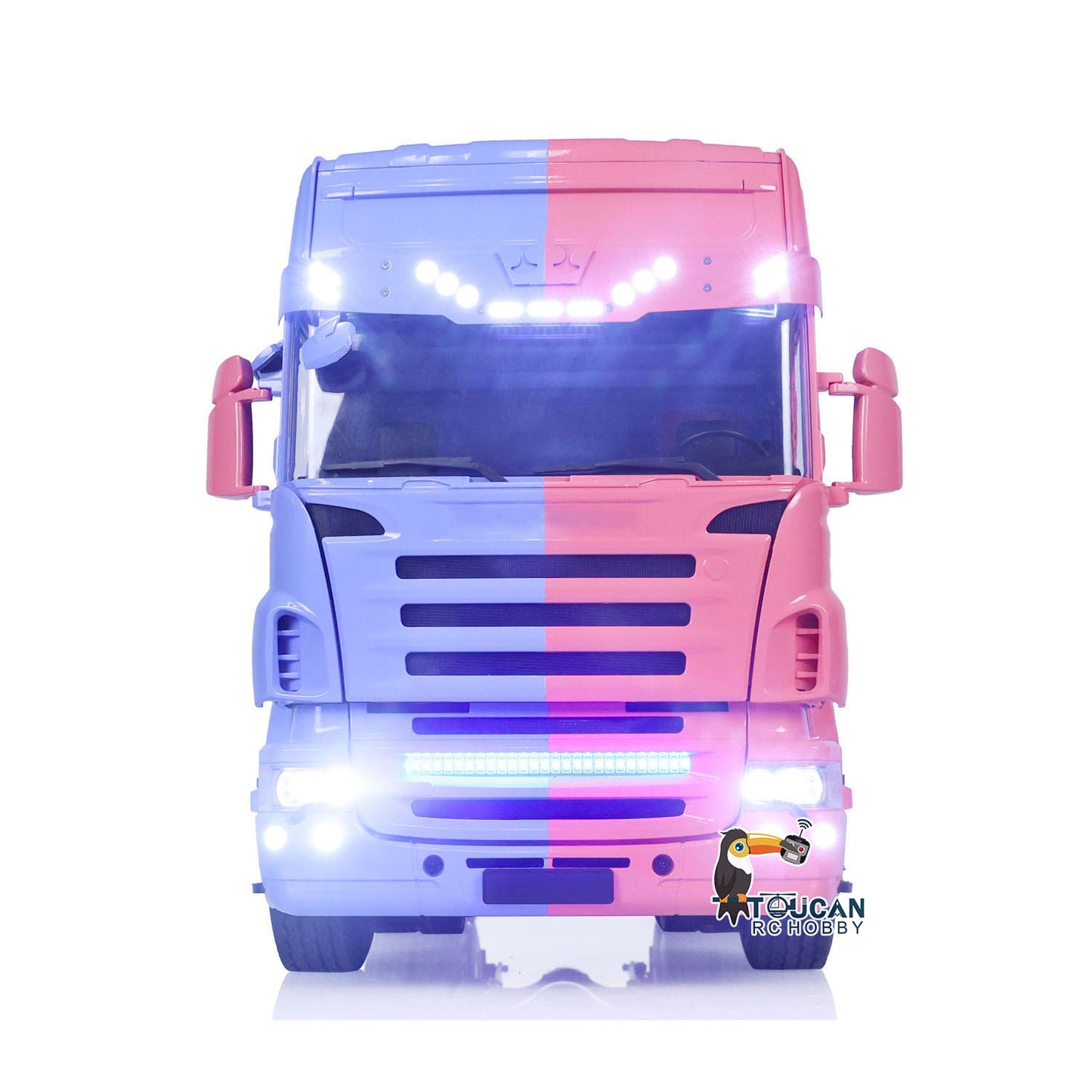 LESU 1/14 RC Tractor Truck 6X6 Metal Chassis Radio Control Car Customized Painted Model Sound Light