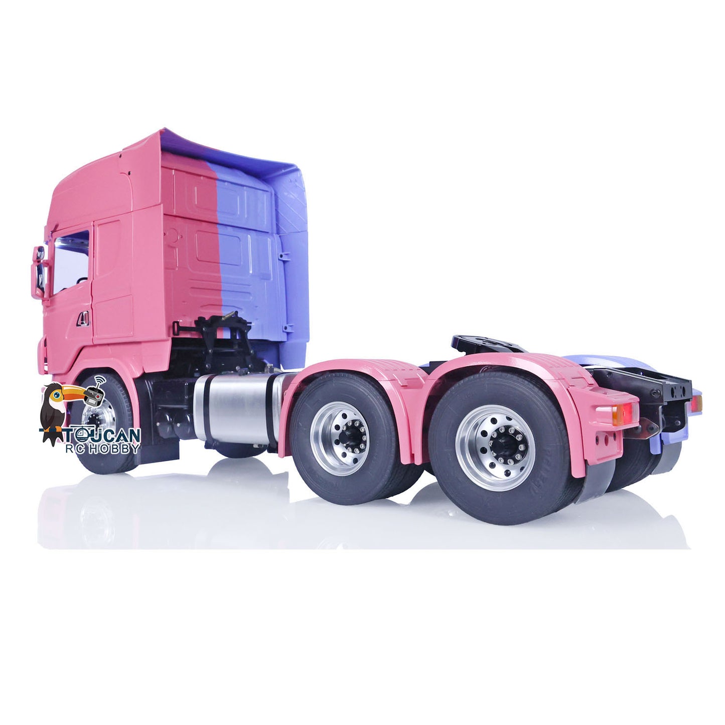 LESU 1/14 RC Tractor Truck 6X6 Metal Chassis Radio Control Car Customized Painted Model Sound Light