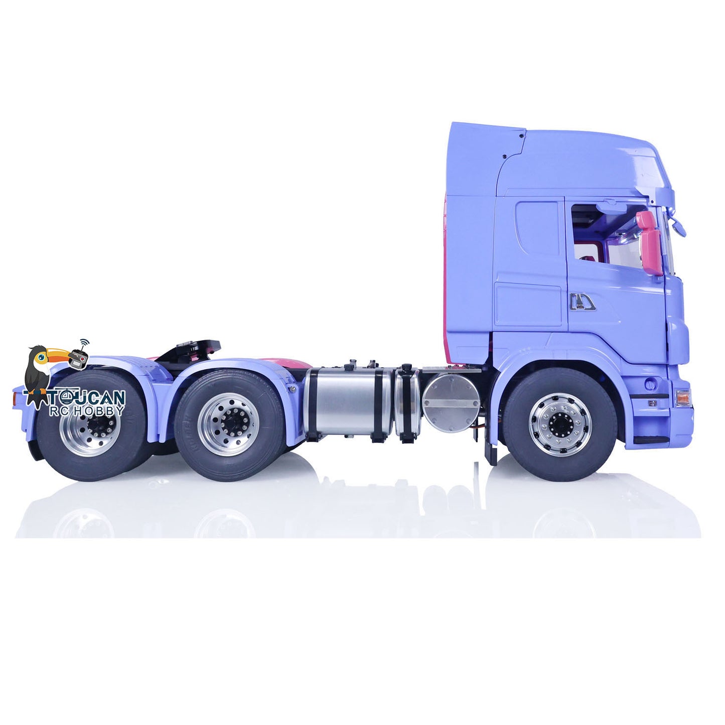 LESU 1/14 RC Tractor Truck 6X6 Metal Chassis Radio Control Car Customized Painted Model Sound Light