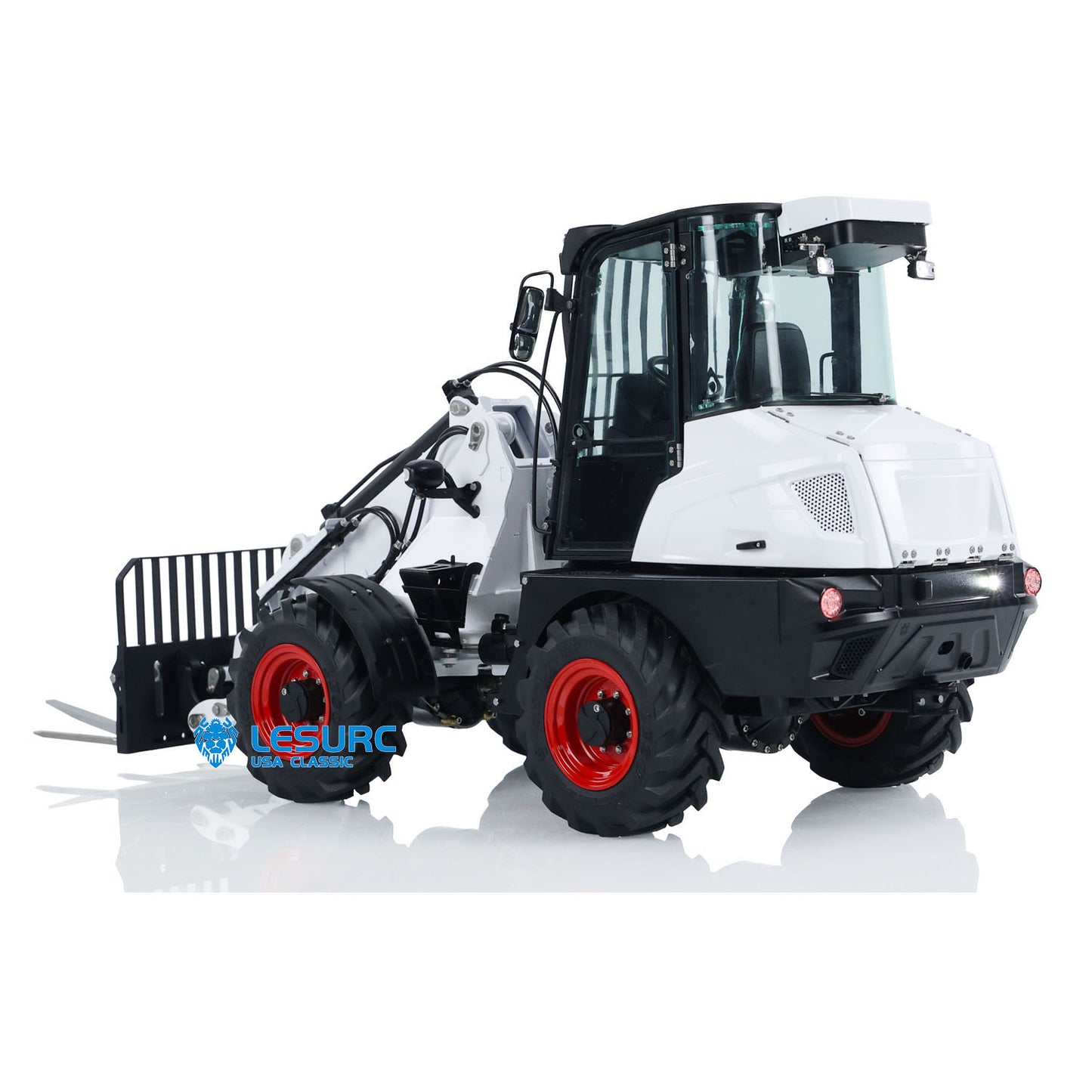 1/14 LESU RC Hydraulic Fork Loader Telescopic Arm Model AT1050 Truck Radio Control Car Construction Vehicles